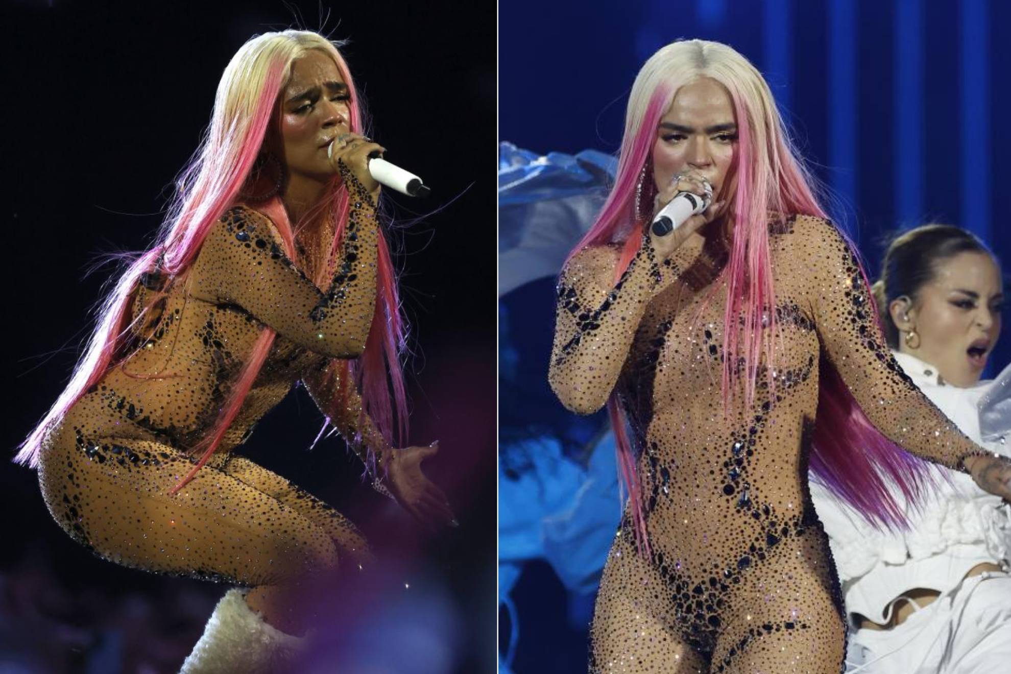 Karol G emocion� y triunf� en el Estadio Santiago Bernabe�