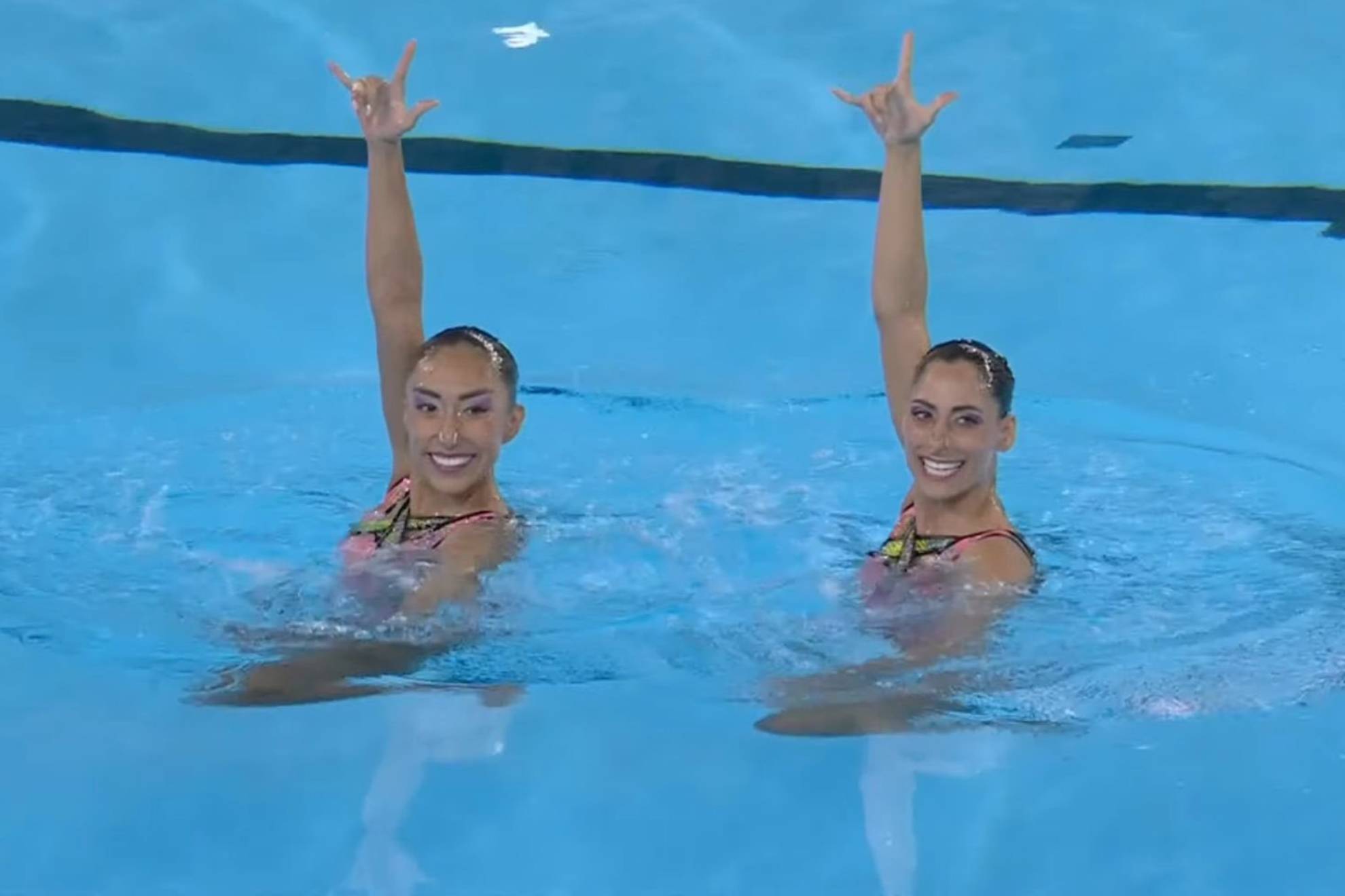 Las sirenas azteca presentaron su rutina t�cnica en d�o