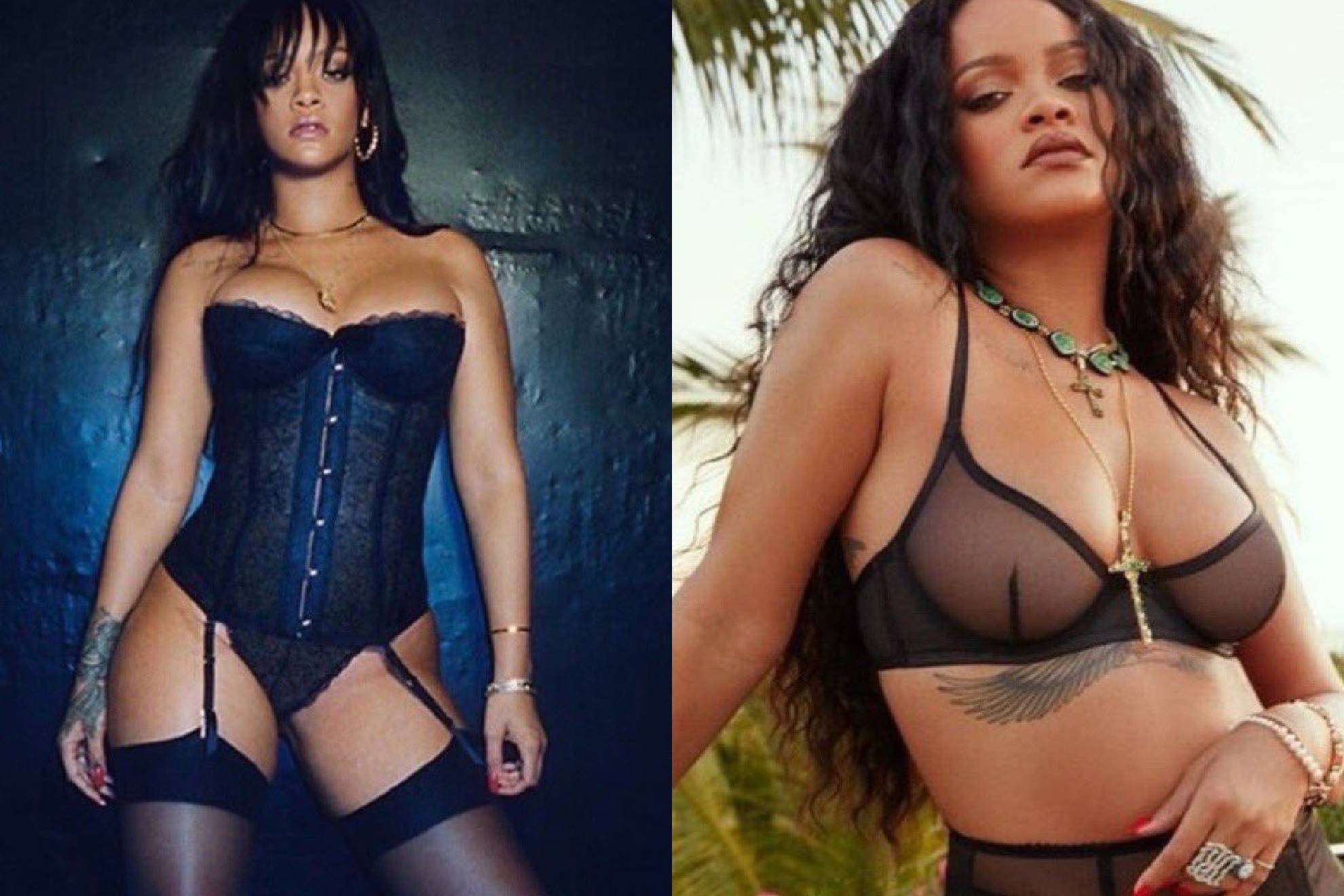 Rihanna reaparece posando sensual lencer�a y hace estallar las redes sociales.
