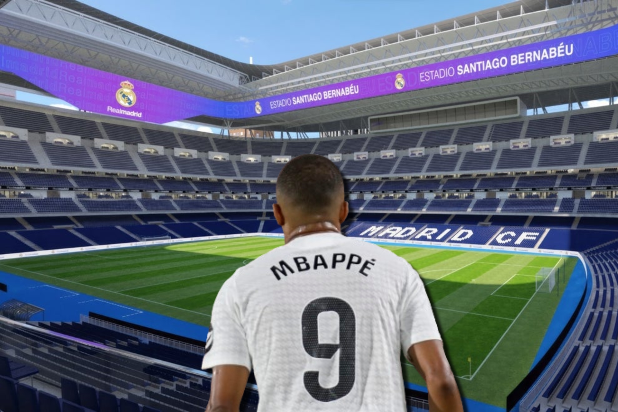 Mbapp� juega por primera vez de blanco en el Santiago Bernab�u