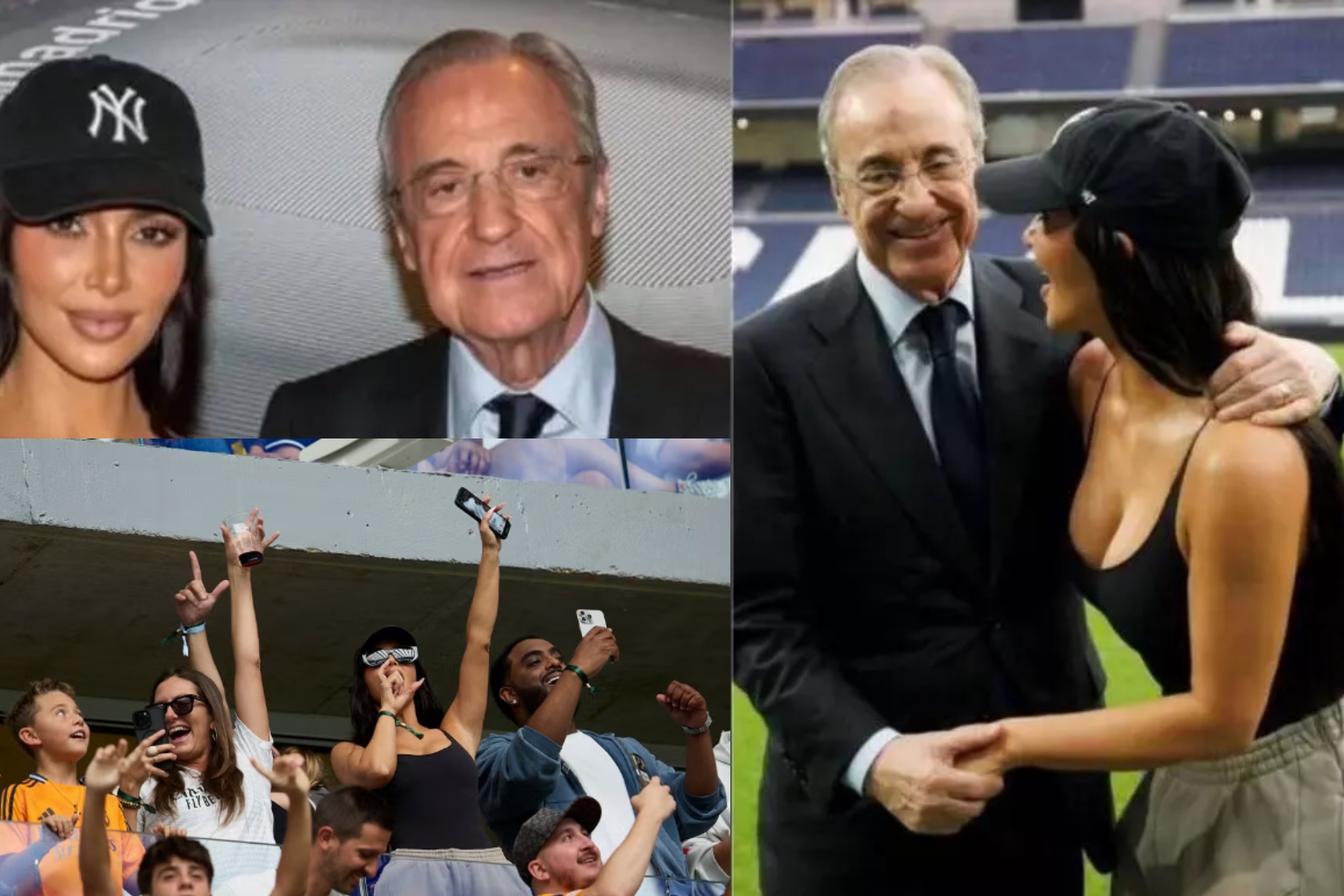 Kim Kardashian y su encuentro con Florentino P�rez y Vinicius en el Bernab�u