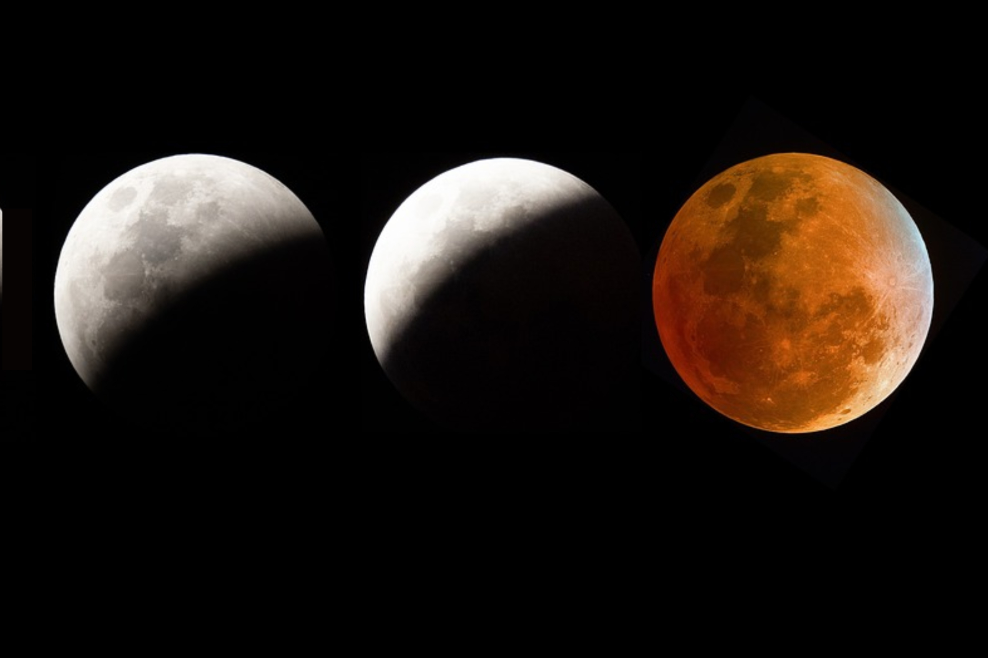 La Luna adquirir� tonalidades rojizas durante el eclipse.