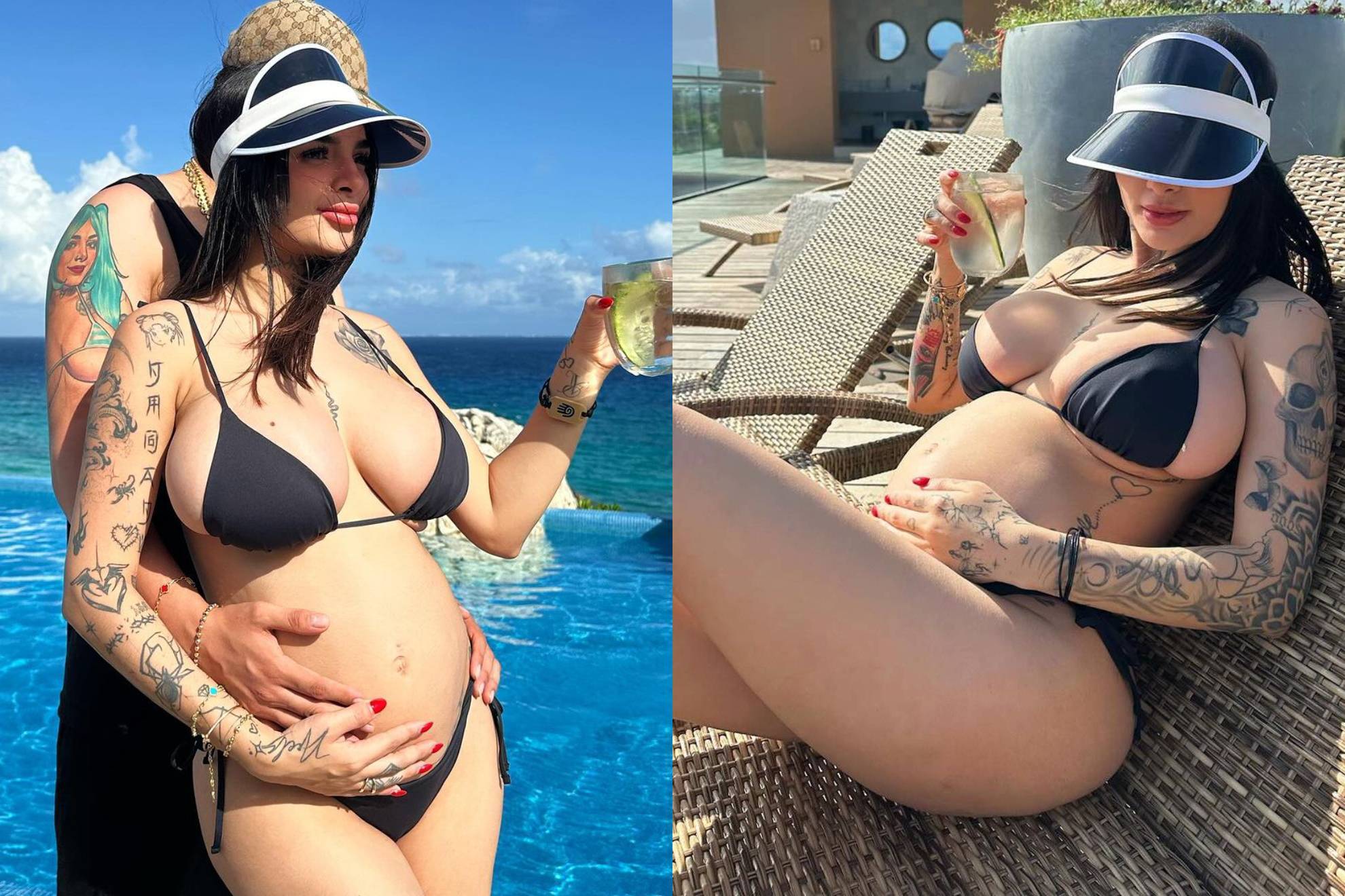 Karely Ruiz y el posible pap� de su hijo.