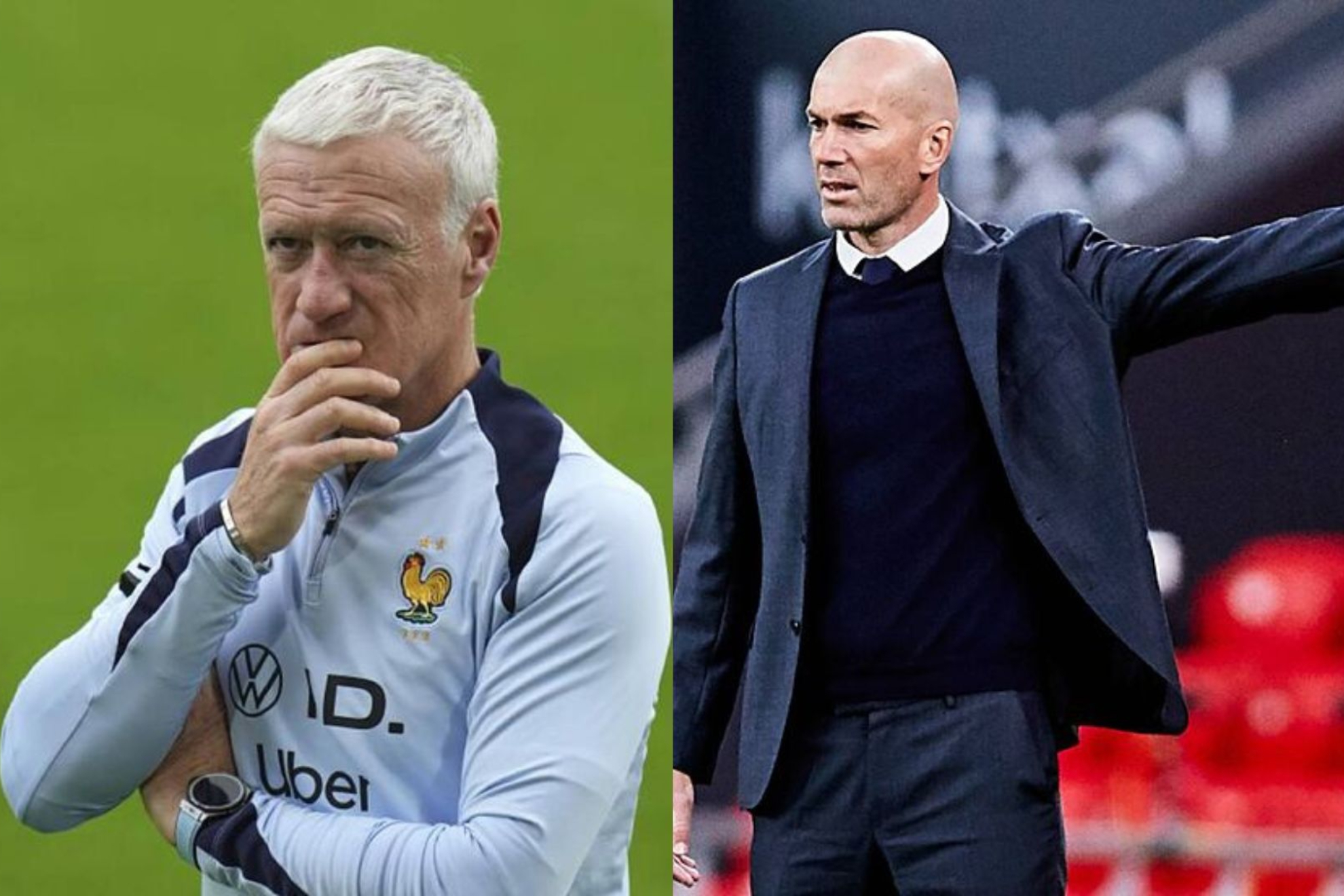 Didier Deschamos y Zinedine Zidane