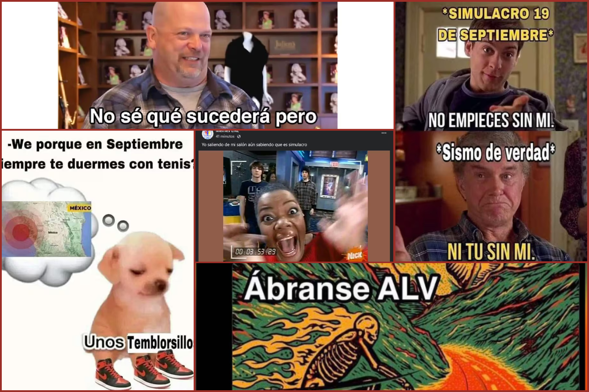 Varios memes y variados fue el saldo de el Simulacro Nacional Fest del 2024.