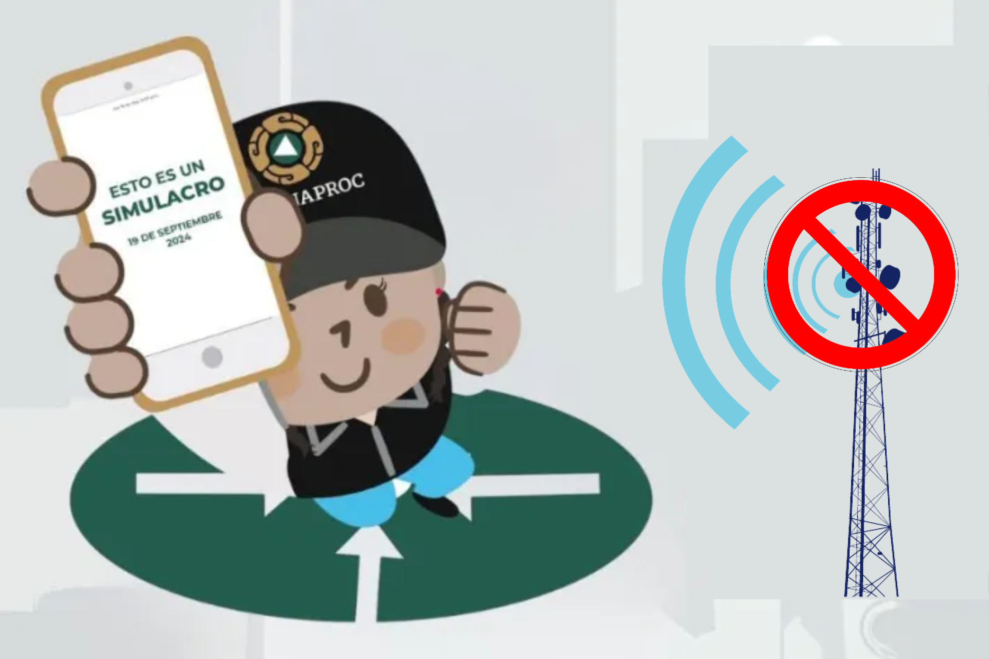 La alerta consiste en un mensaje y un sonido caracter�stico.