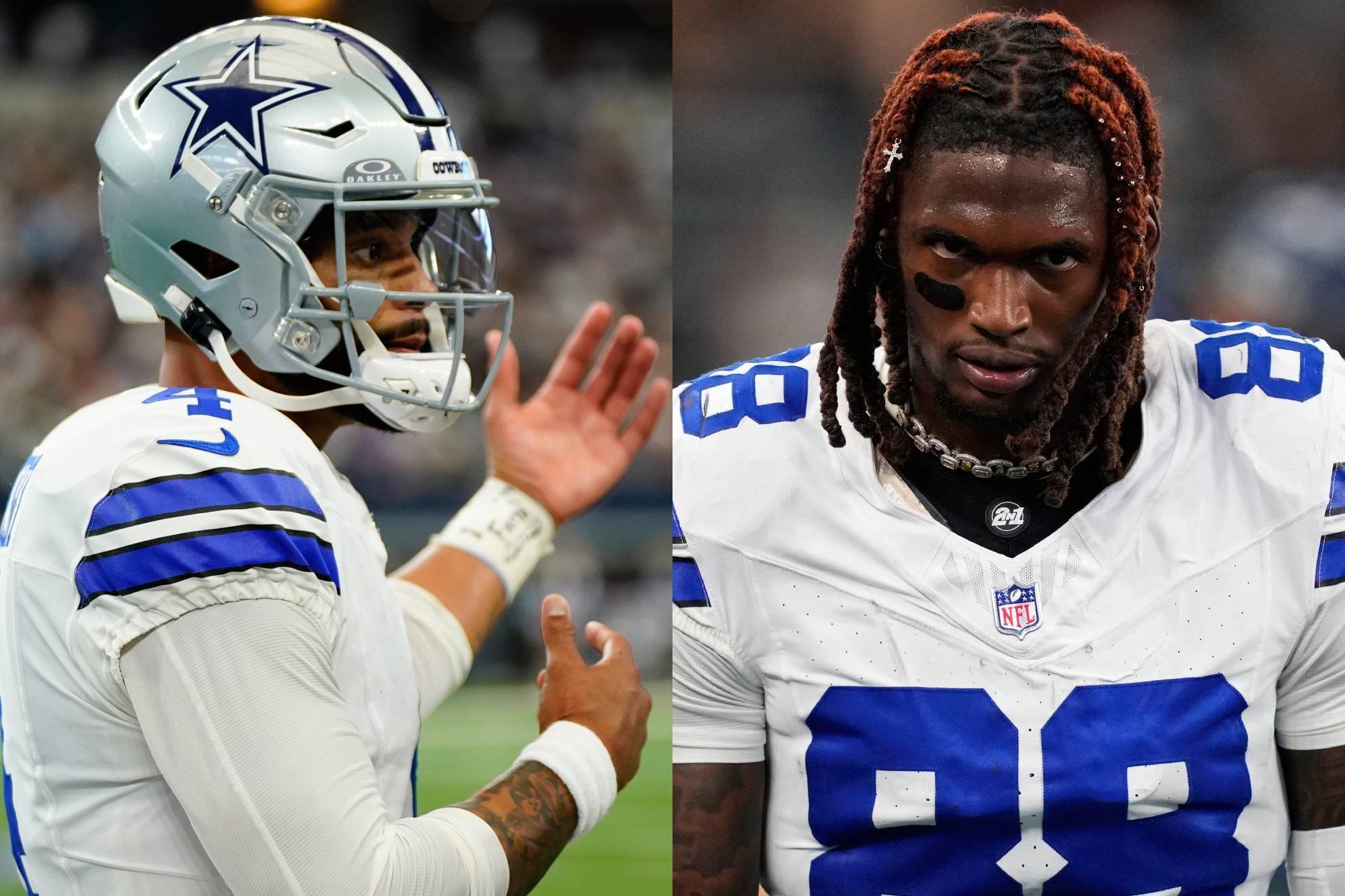 Dak Prescott y CeeDee Lamb.