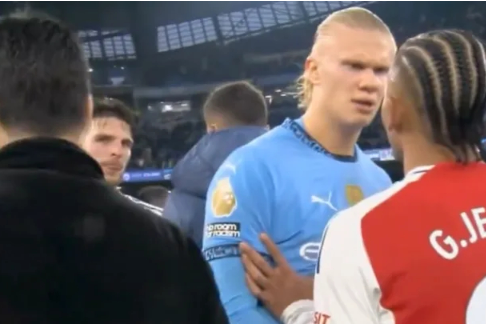 Tremedo calent�n de Haaland con Arteta y Gabriel Jes�s: Eres un p*** payaso