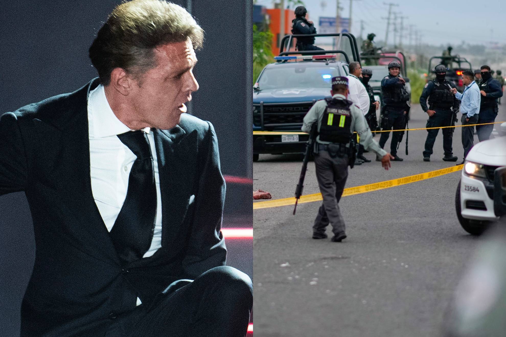 Luis Miguel y la violencia en Sinaloa.