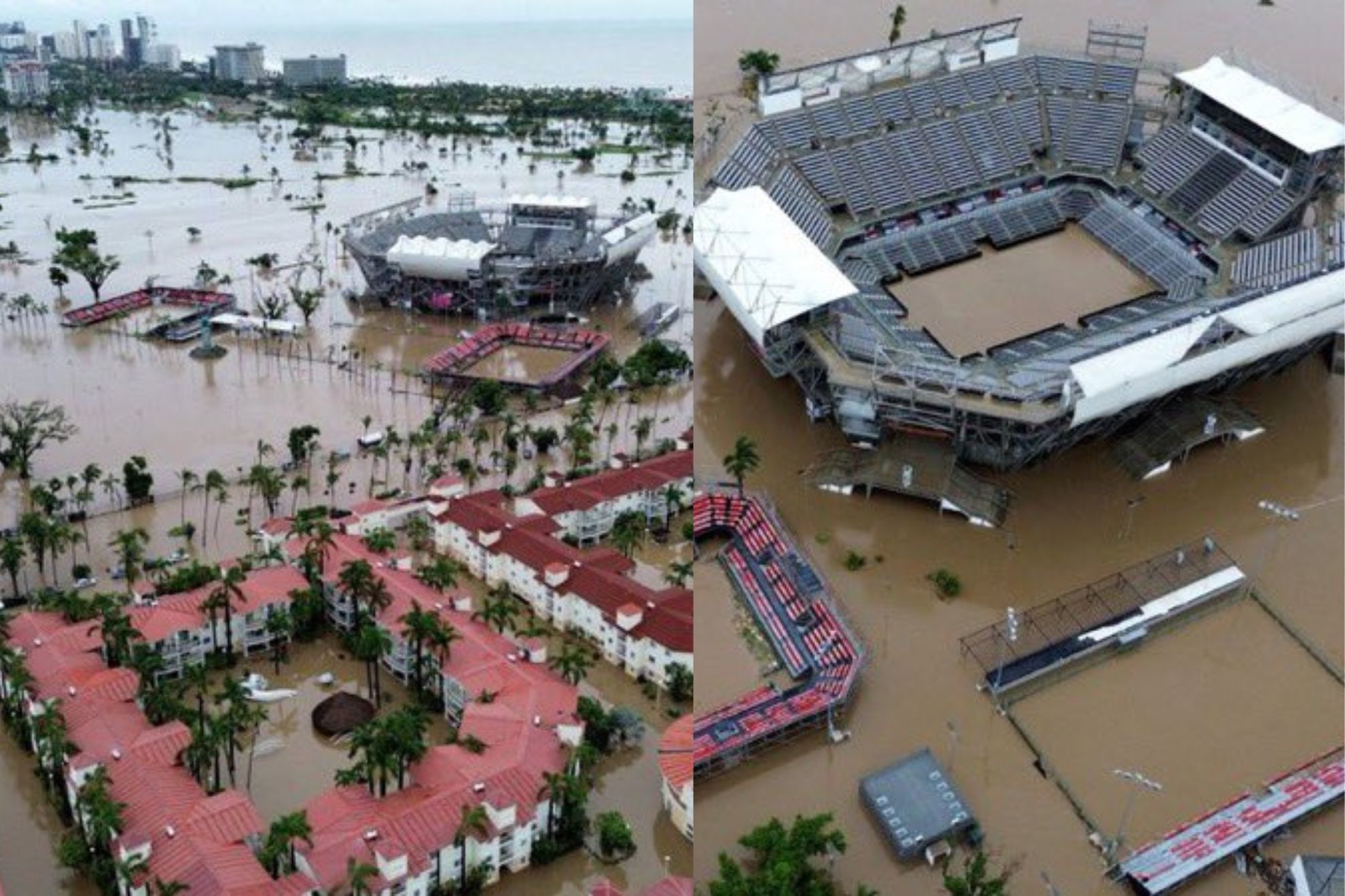 Inmueble destrozado por paso de hurac�n John