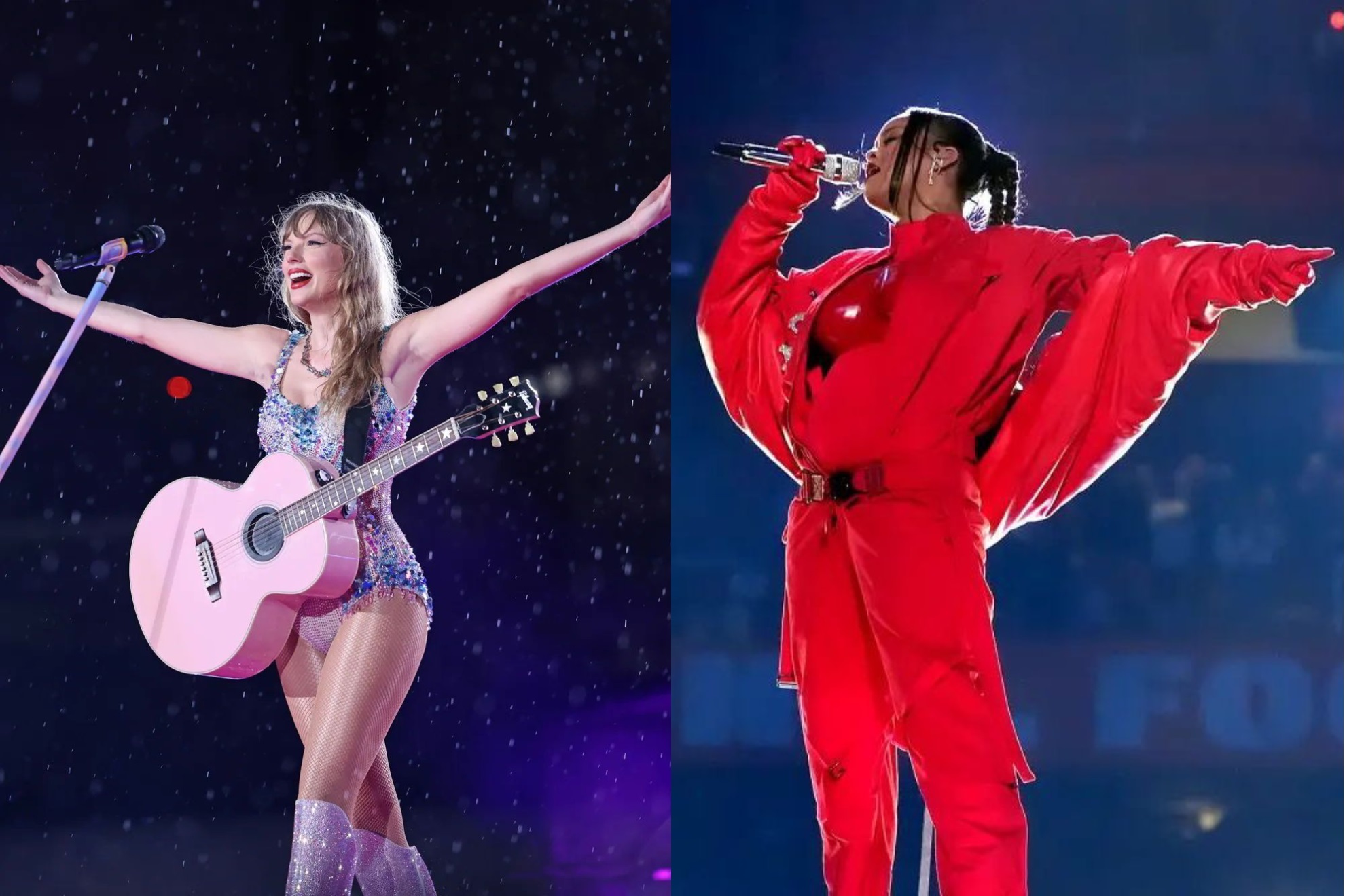 Taylor Swift (Izq.) ya super� a Rihanna (Der.) como la artista m�s rica del mundo