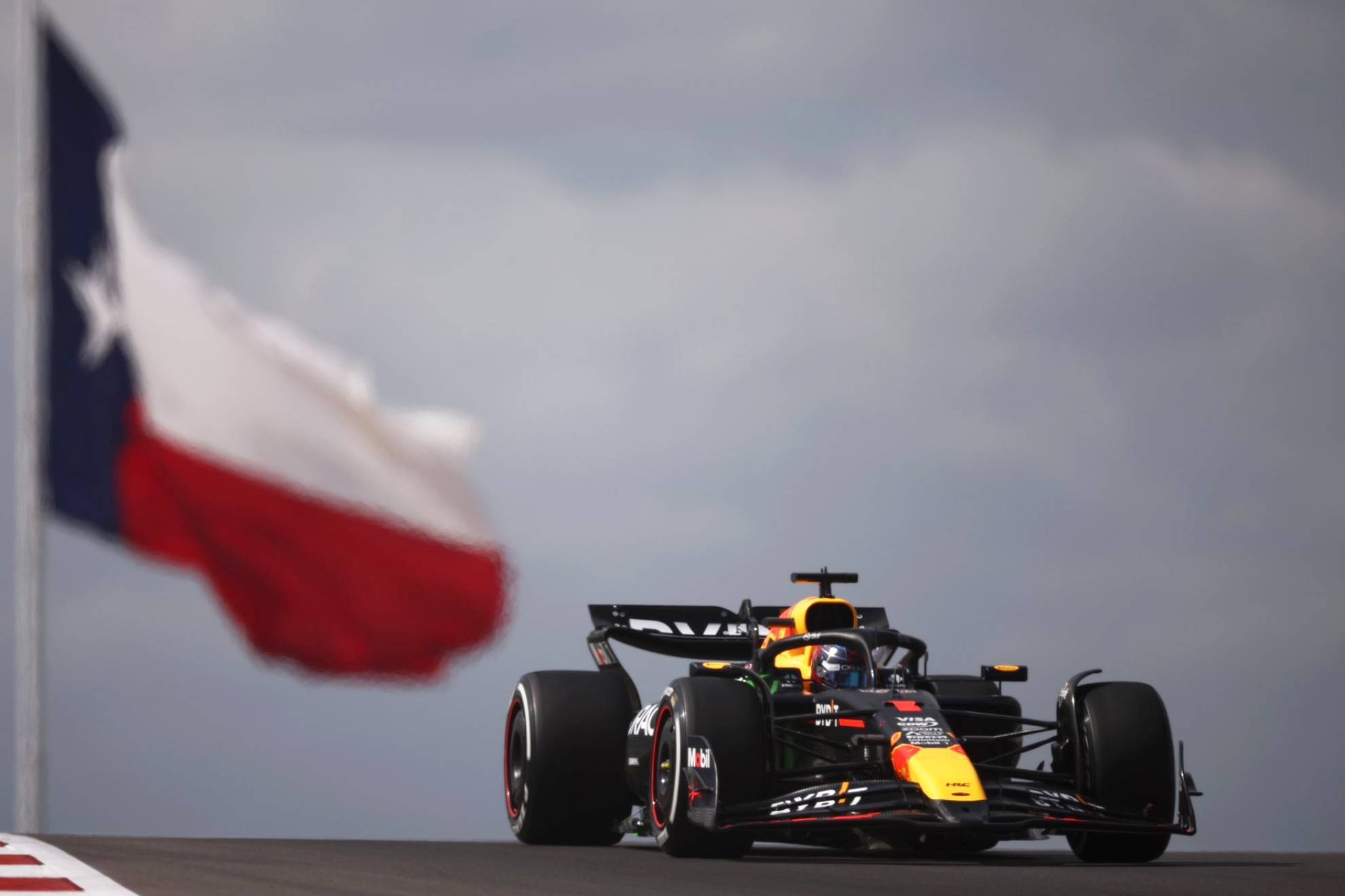 Max Verstappen en su recorrido por el COTA