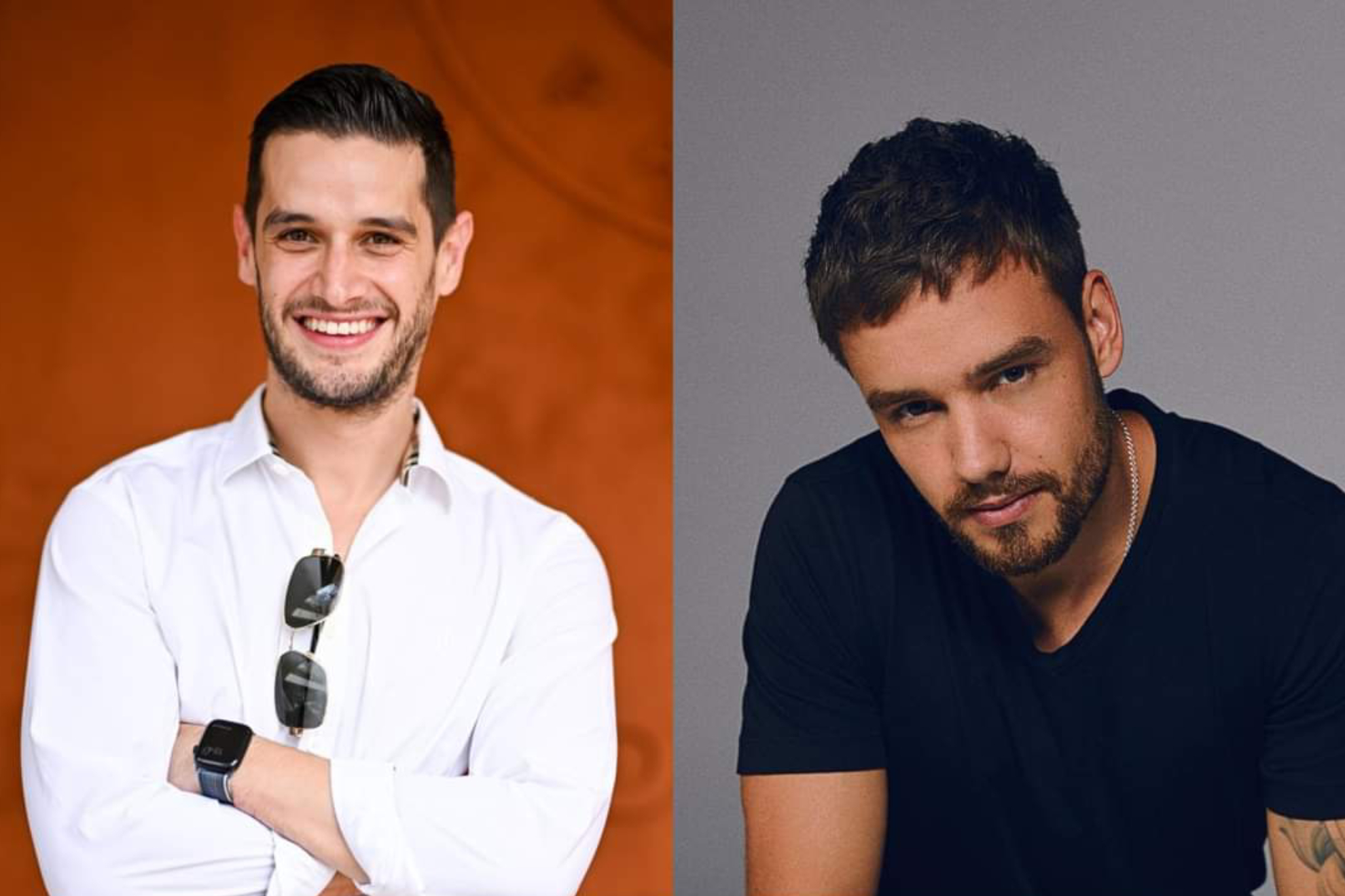 Adri�n Marcelo (Izq.) y su humor negro con la muerte de Liam Payne (Der.)