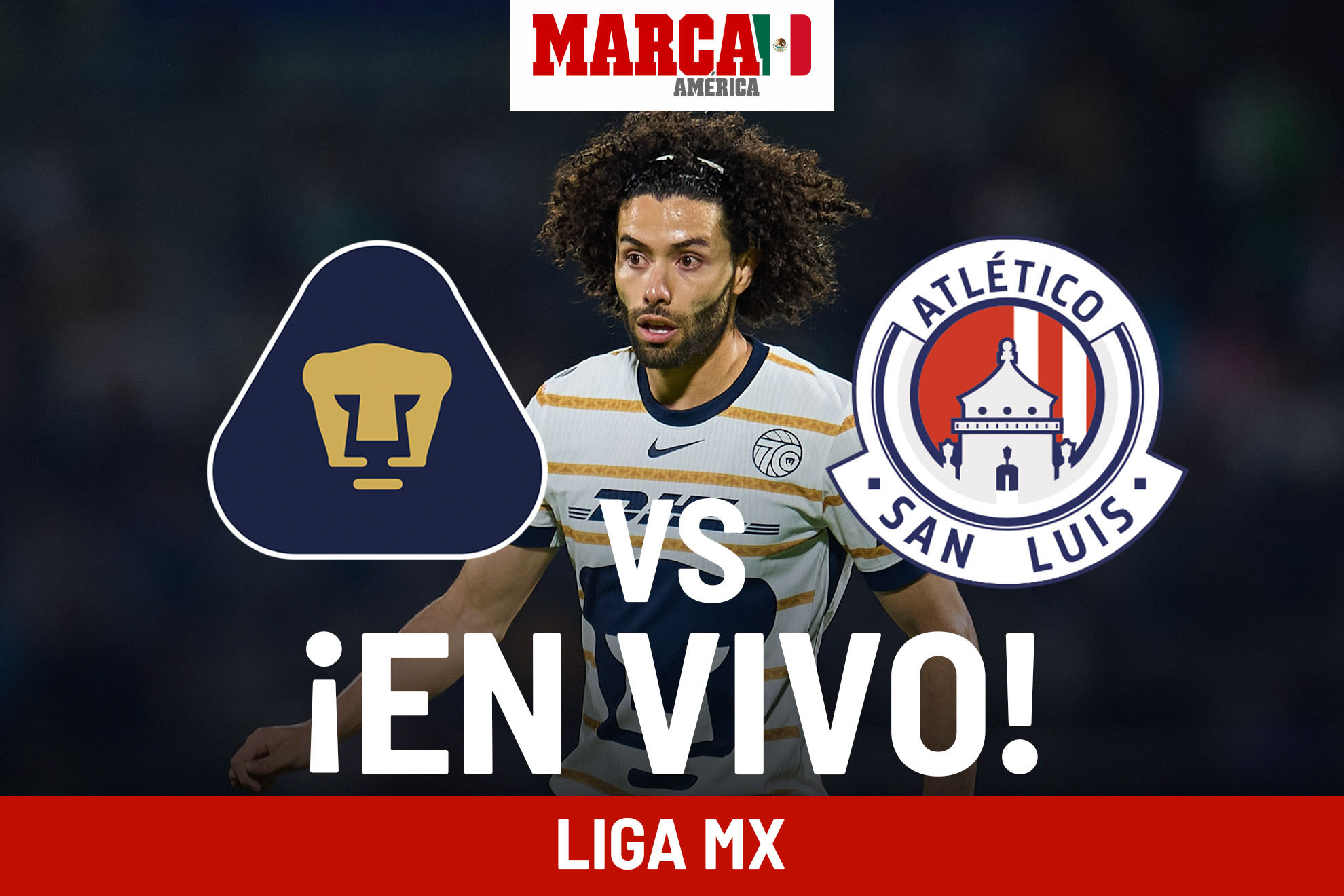 Juego de Pumas 3-0 Atlético de San Luis hoy EN VIVO Online. Partido de ...