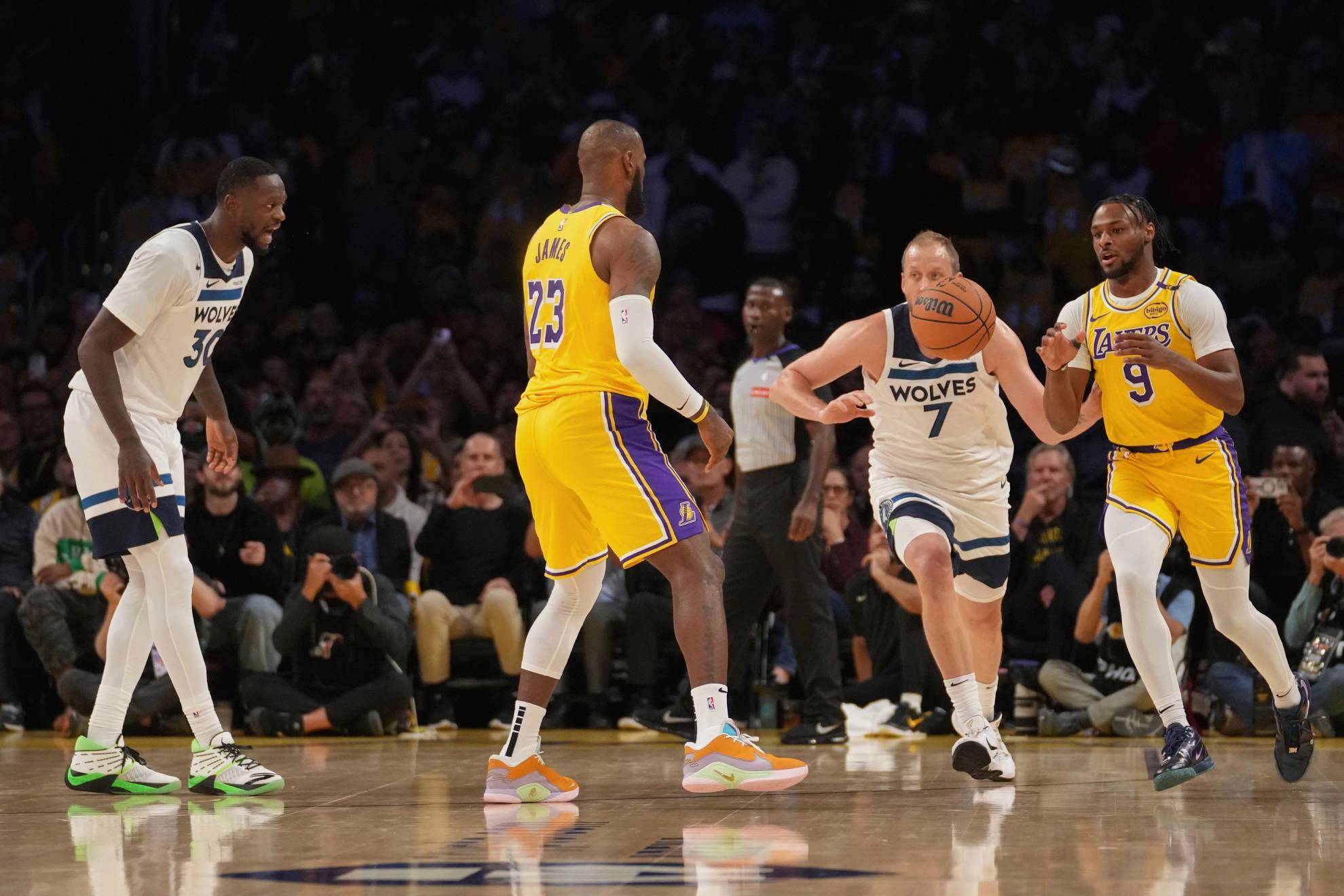 LeBron y Bronny James.