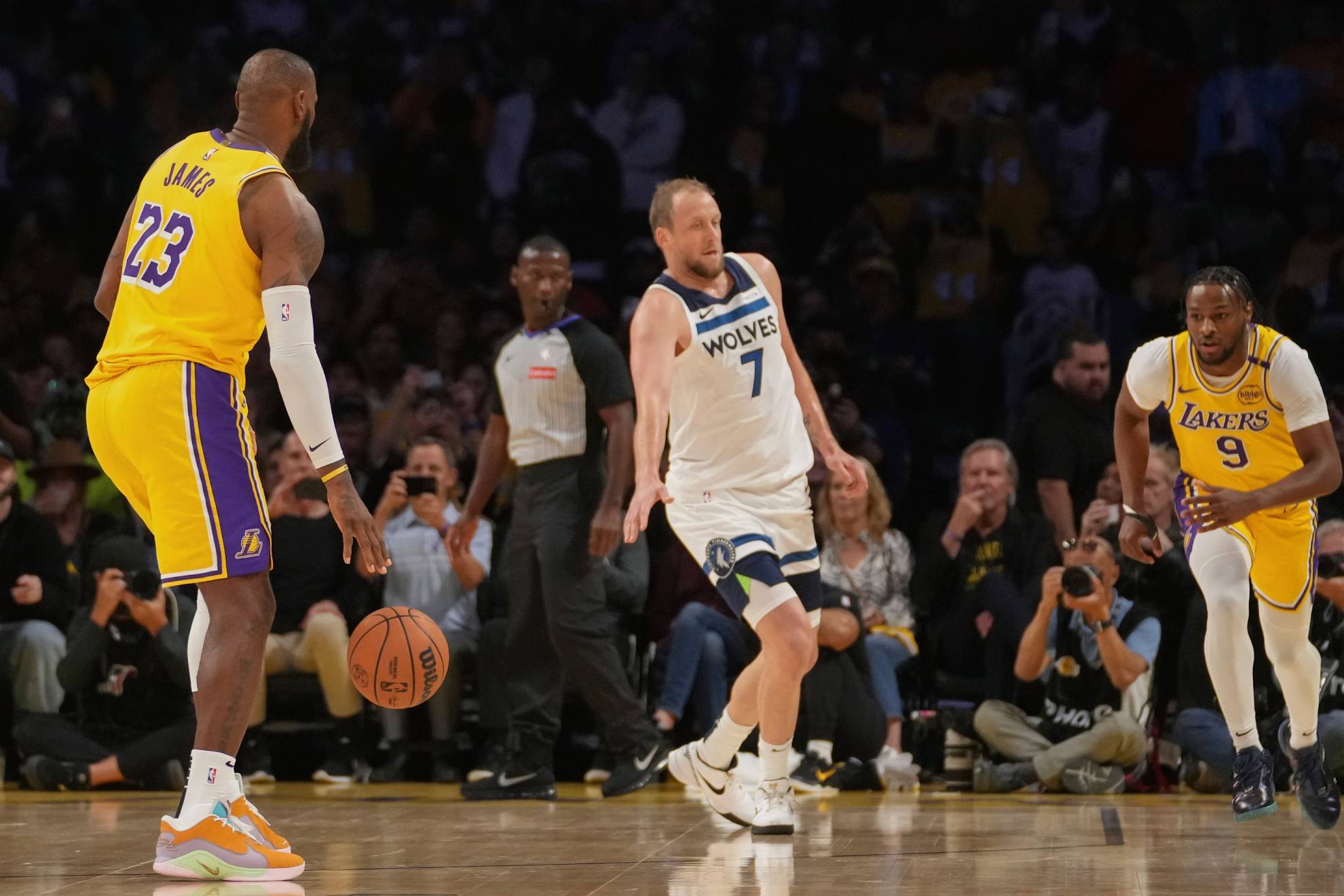 LeBron y Bronny James.