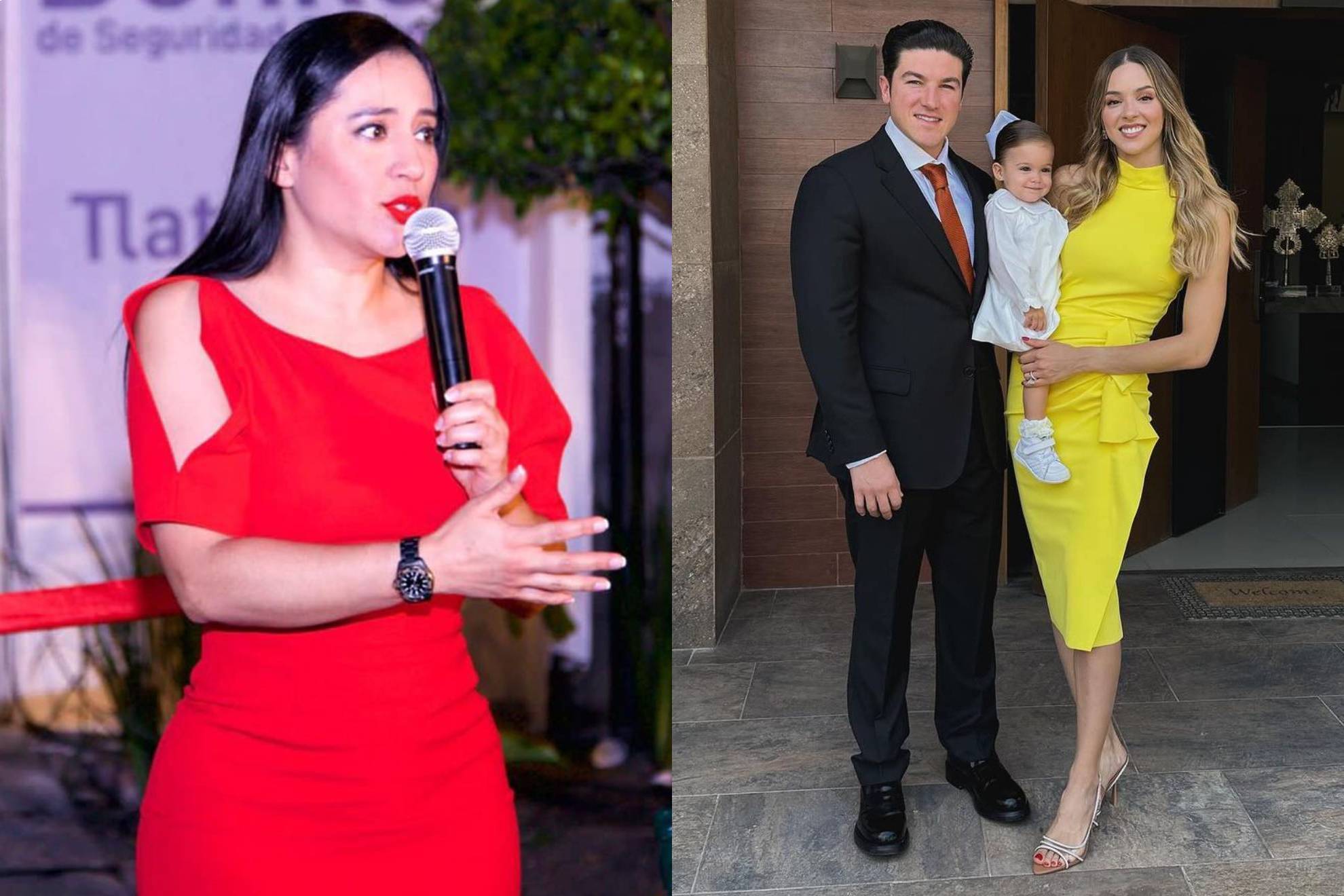 Sandra Cuevas, Samuel Garc�a, Mariana Rodr�guez y su hija Mariel.