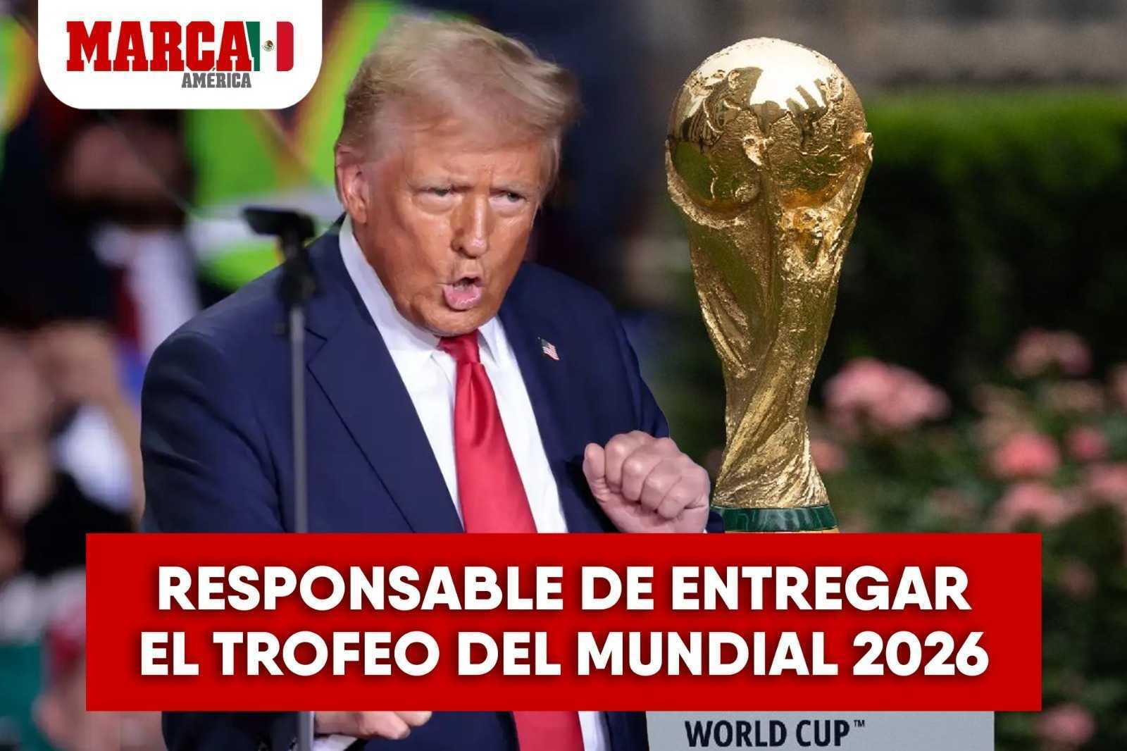 Donald Trump ser� el responsable de entregar el Trofeo FIFA al campe�n del Mundial 2026... si �l quiere
