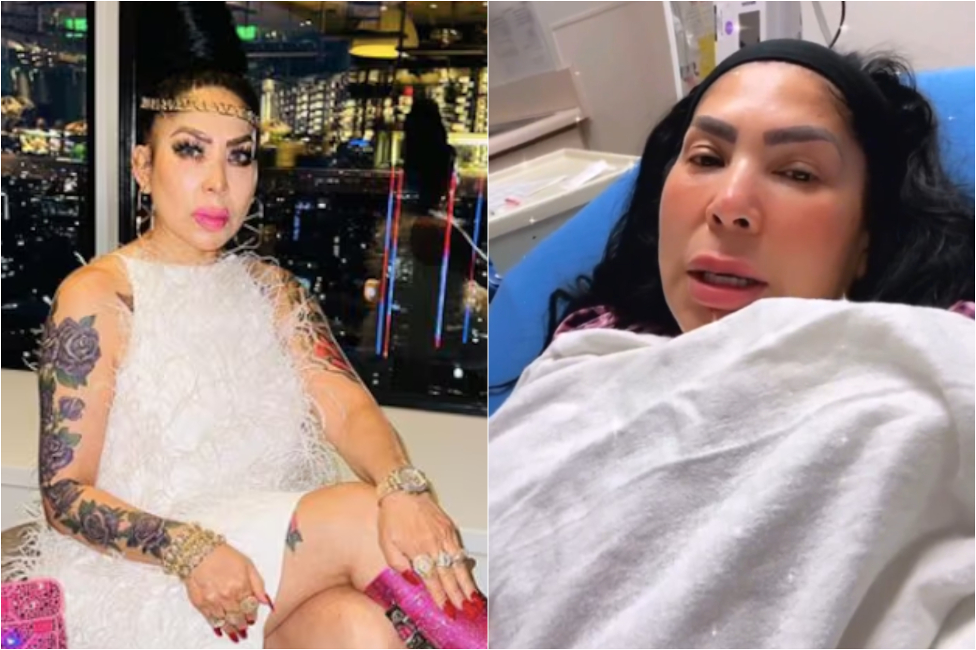 Mu�eca Diamante de Rub� grab� desde el hospital