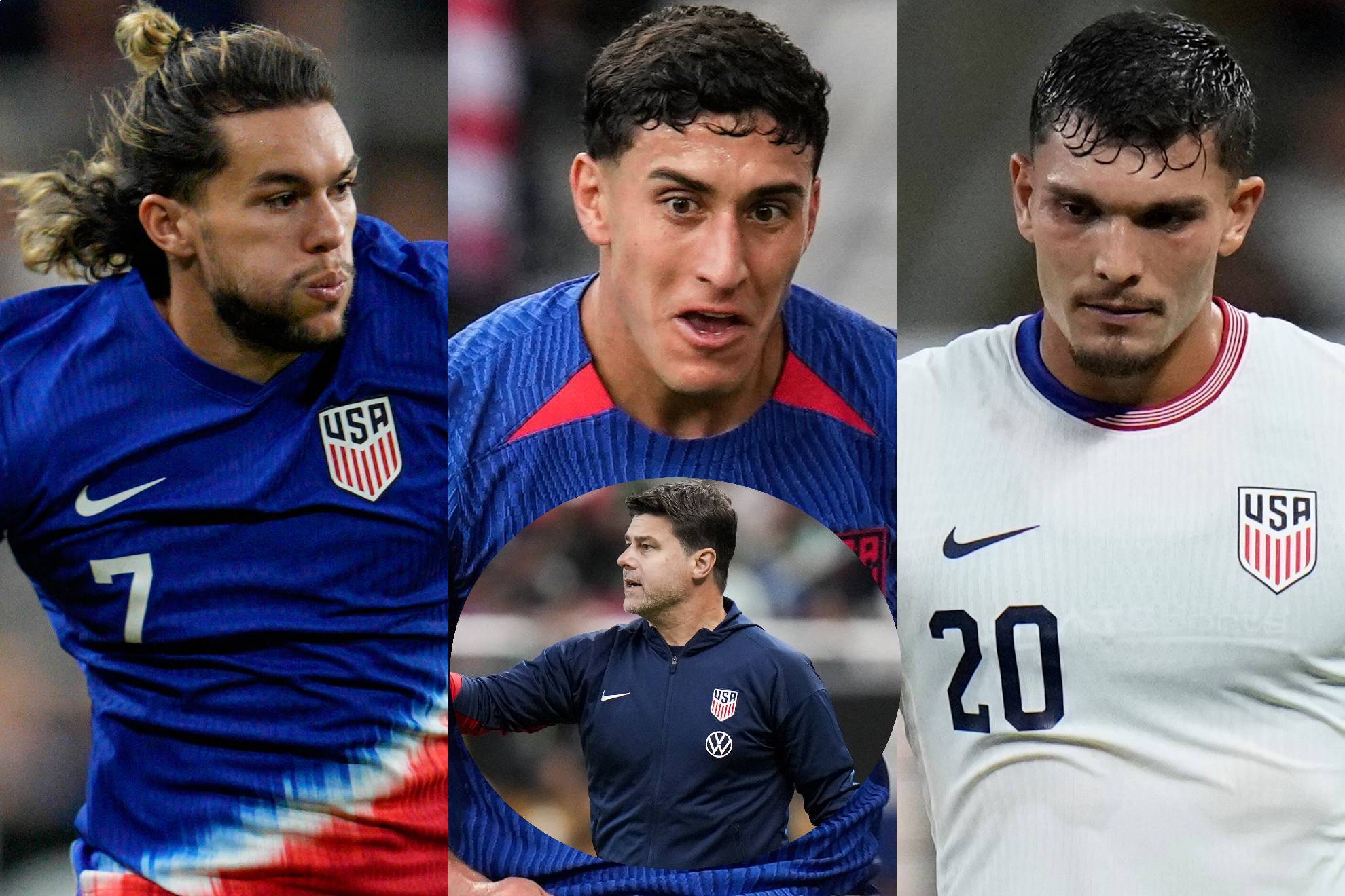 Cade Cowell, Alejandro Zendejas, Brandon V�zquez y Mauricio Pochettino.