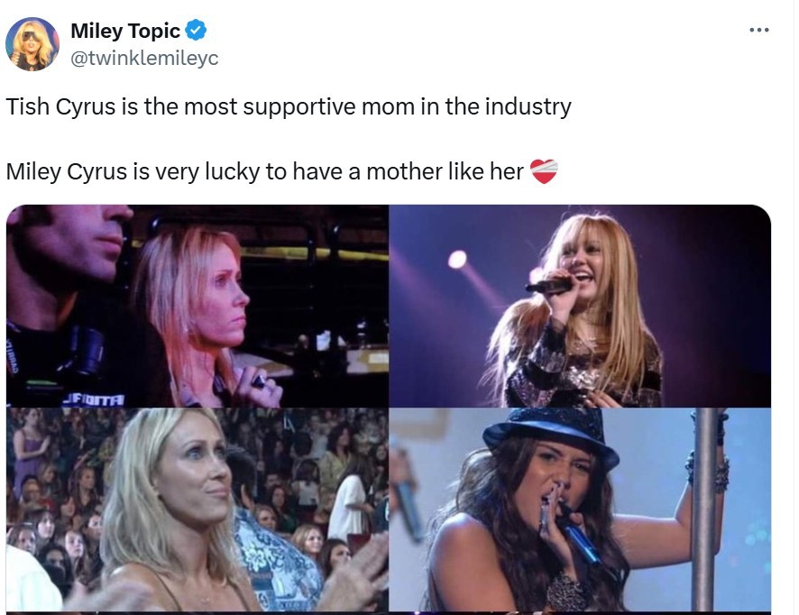 La madre de la cantante apoya a su hija desde sus inicios