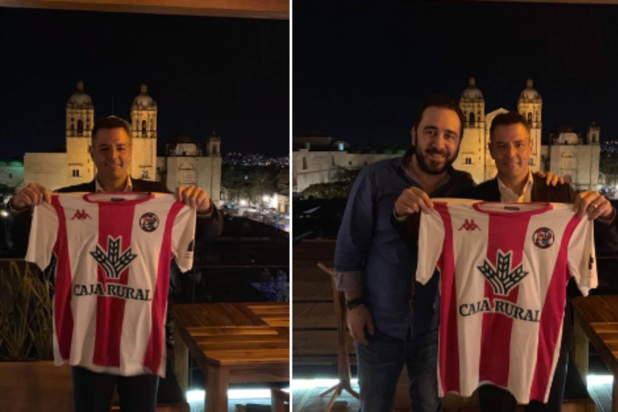 Alejandro Murat con el equipo espa�ol de Zamora