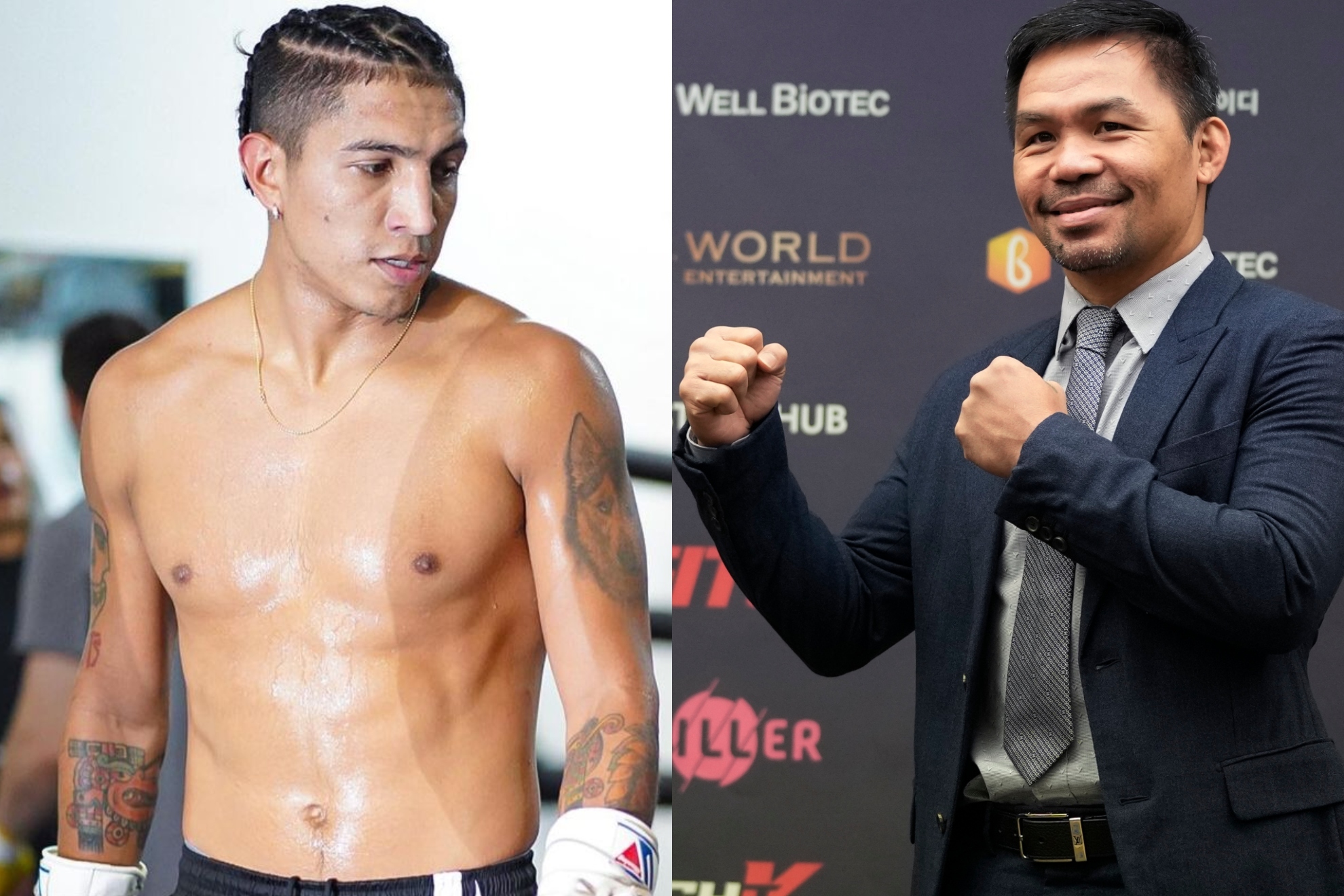 Manny Pacquiao y Mario Barrios