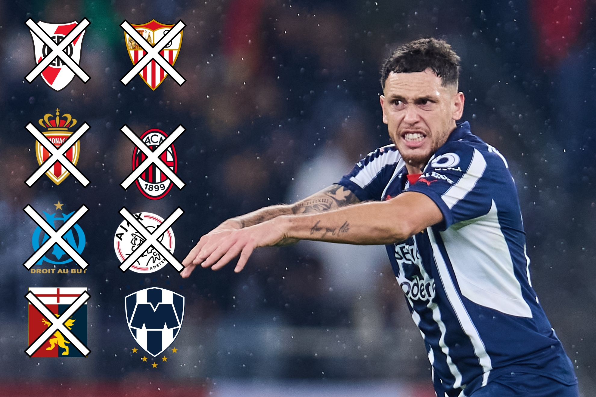 Lucas Ocampos, la estrella argentina del Monterrey que nunca gan� un t�tulo nacional