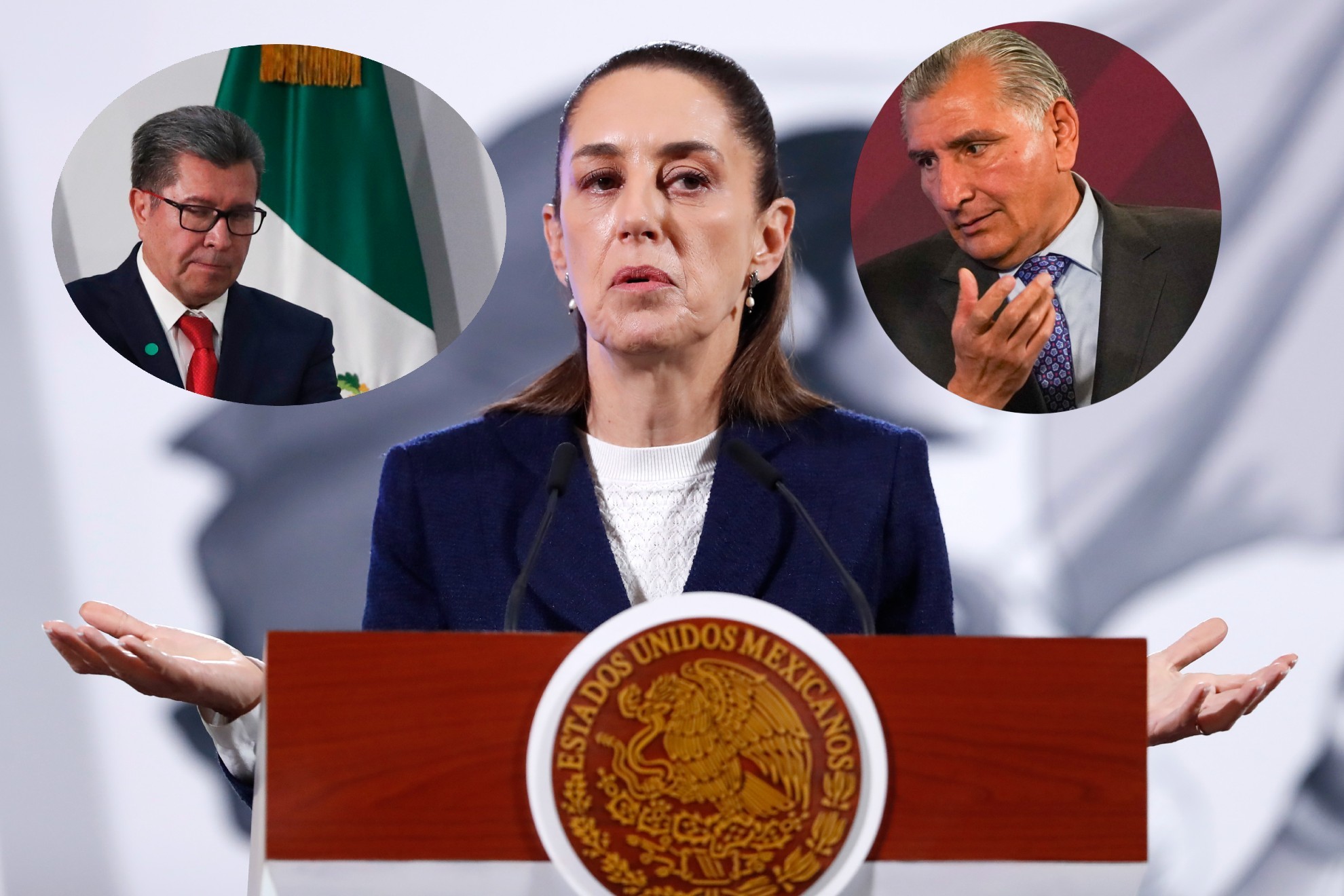 Sheinbaum habl� del conflicto entre Monreal y Ad�n Augusto en el Congreso