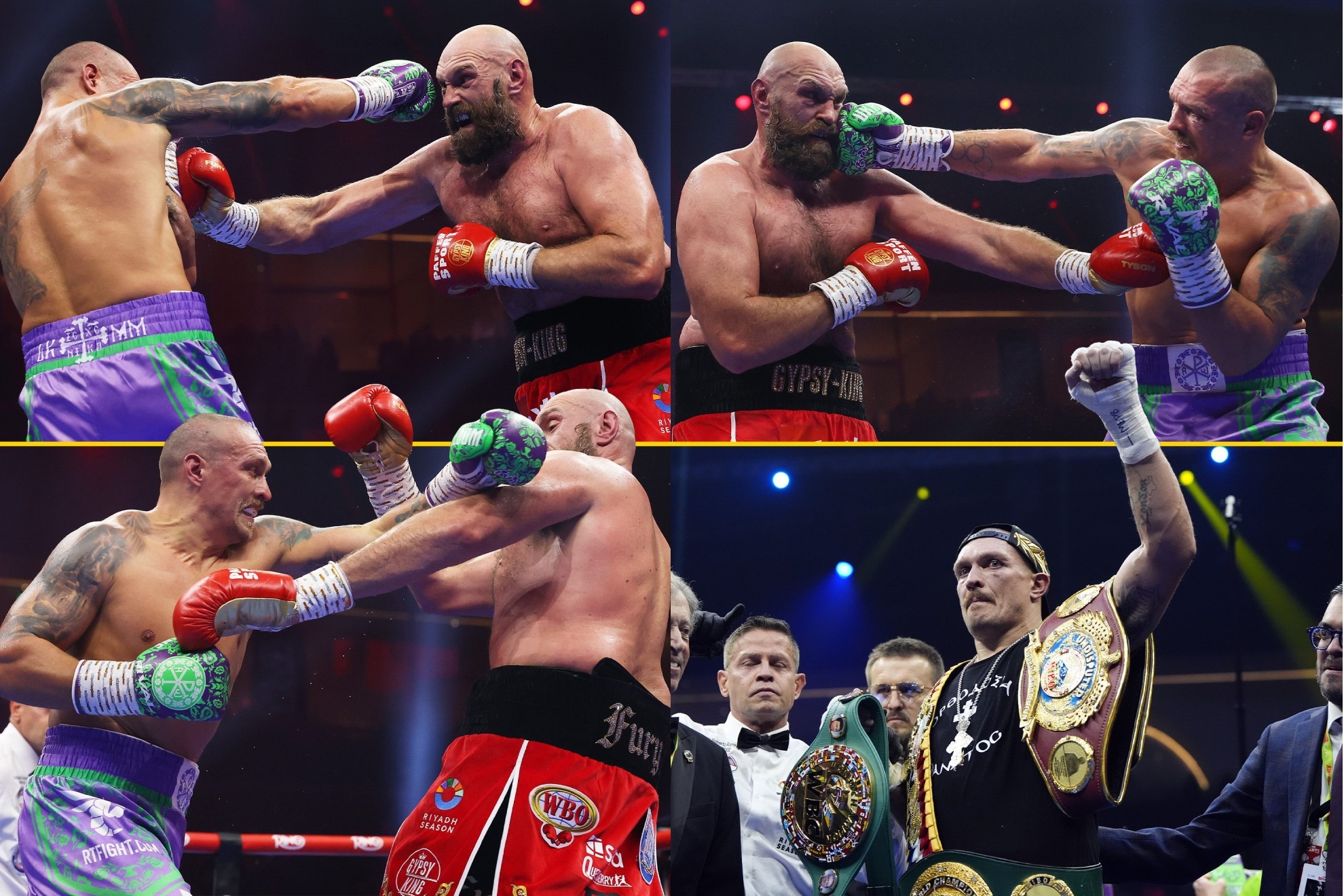 El ucraniano Oleksandr Usyk se impone nuevamente ante el brit�nico Tyson Fury