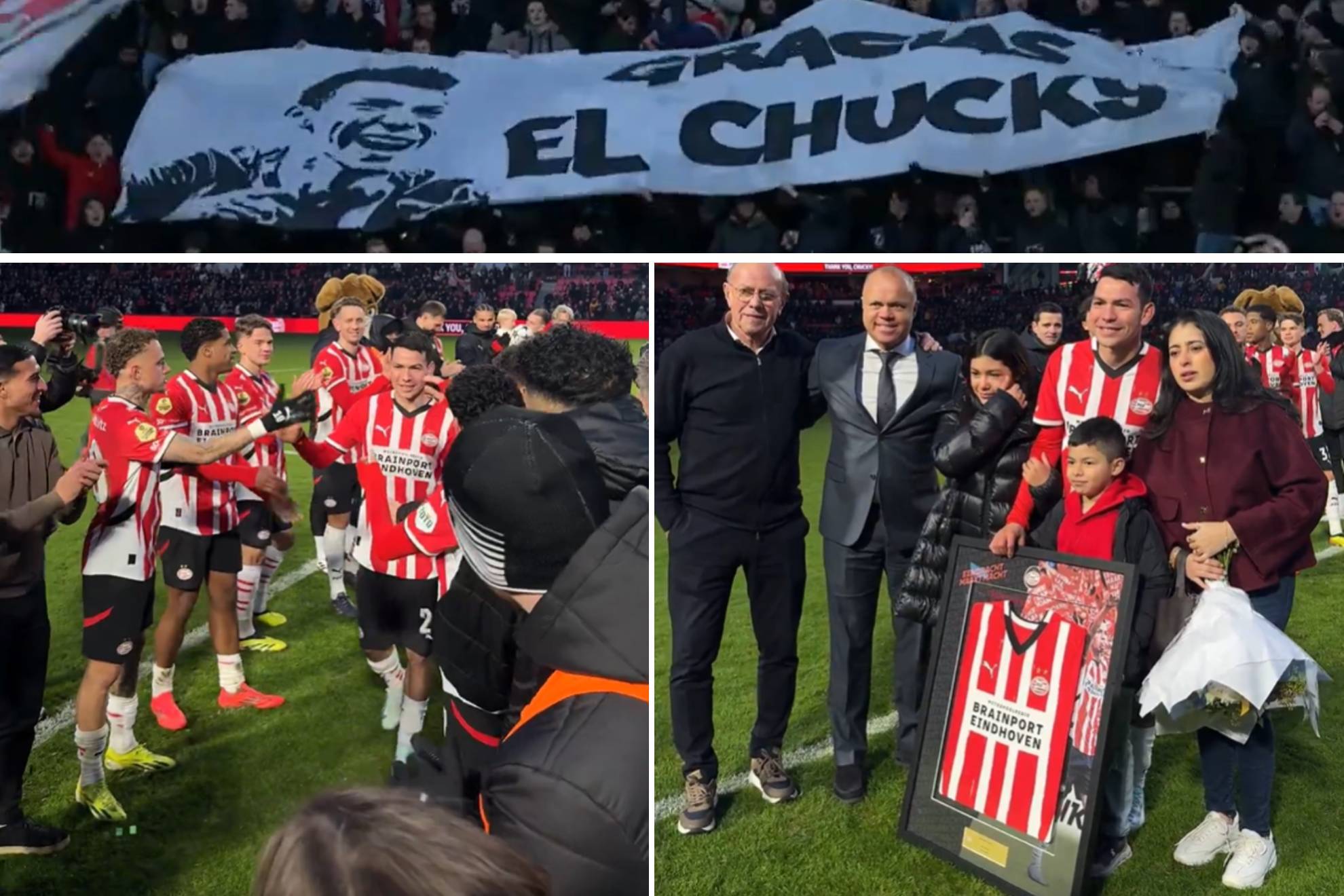 Chucky Lozano se conmociona entre l�grimas con emotiva despedida del PSV