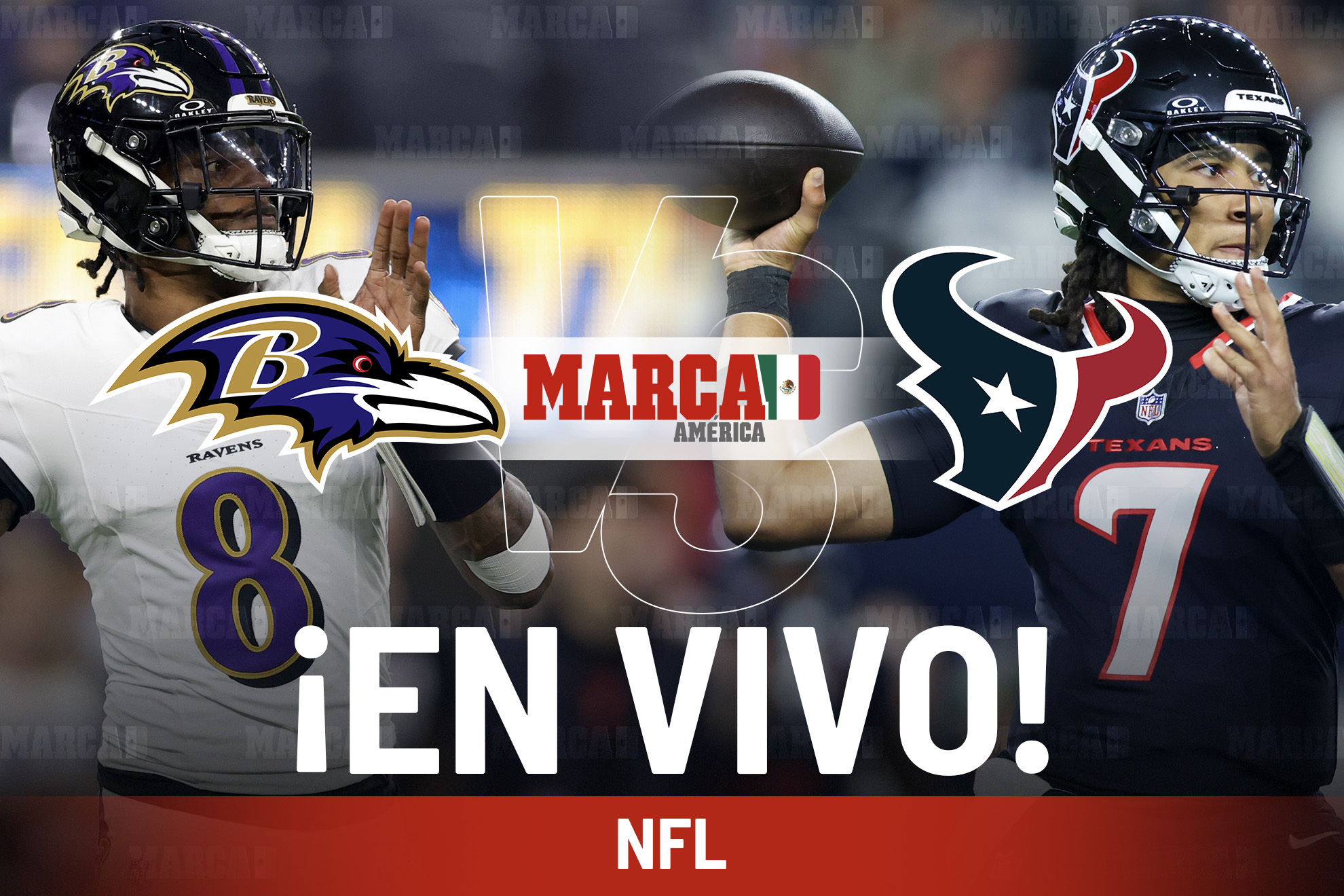 Ravens vs Texans EN VIVO. Transmisi�n hoy - NFL 2024