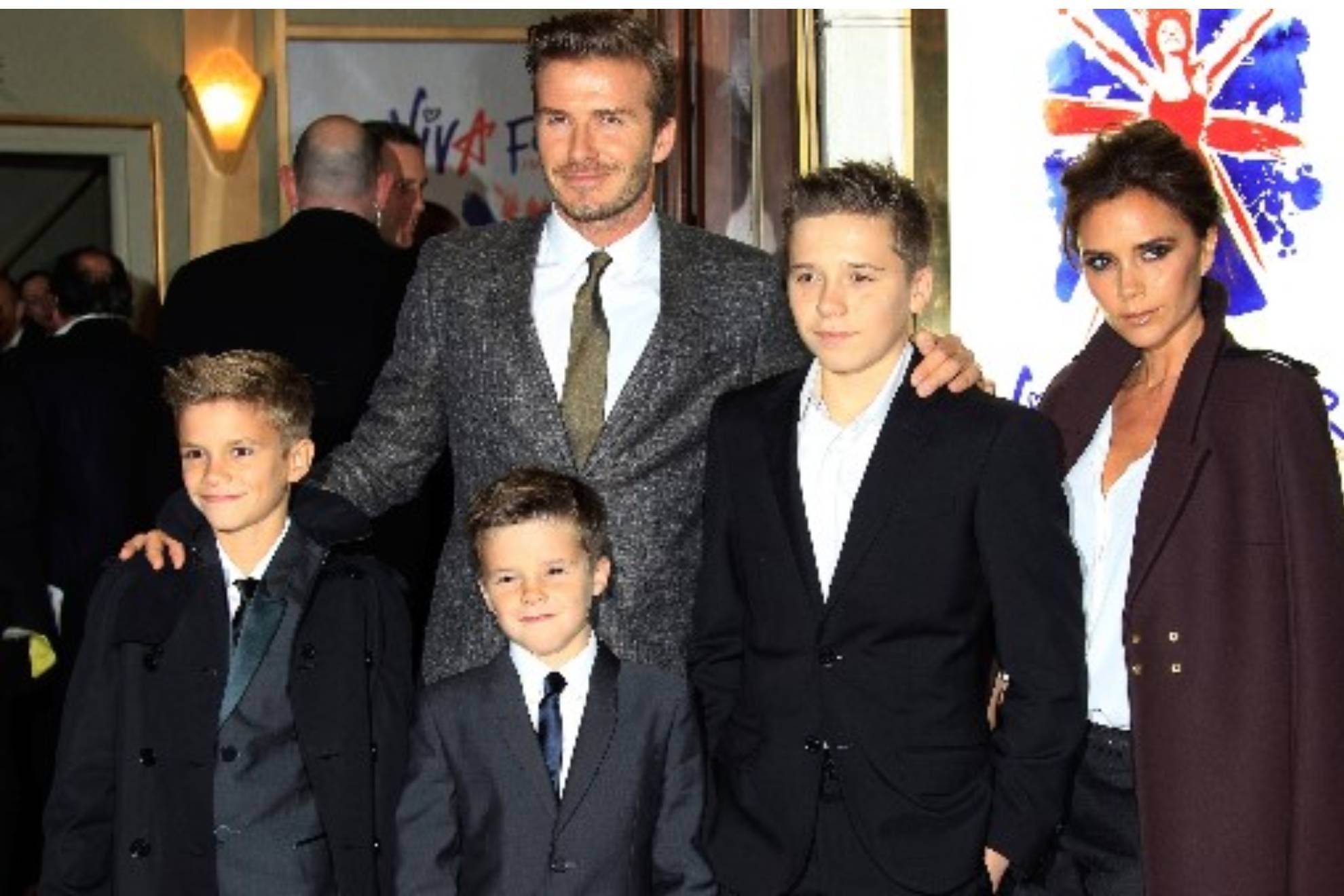 Familia Beckham a�os atr�s, en una imagen de 2012, cuando se fotograf�an p�blicamente