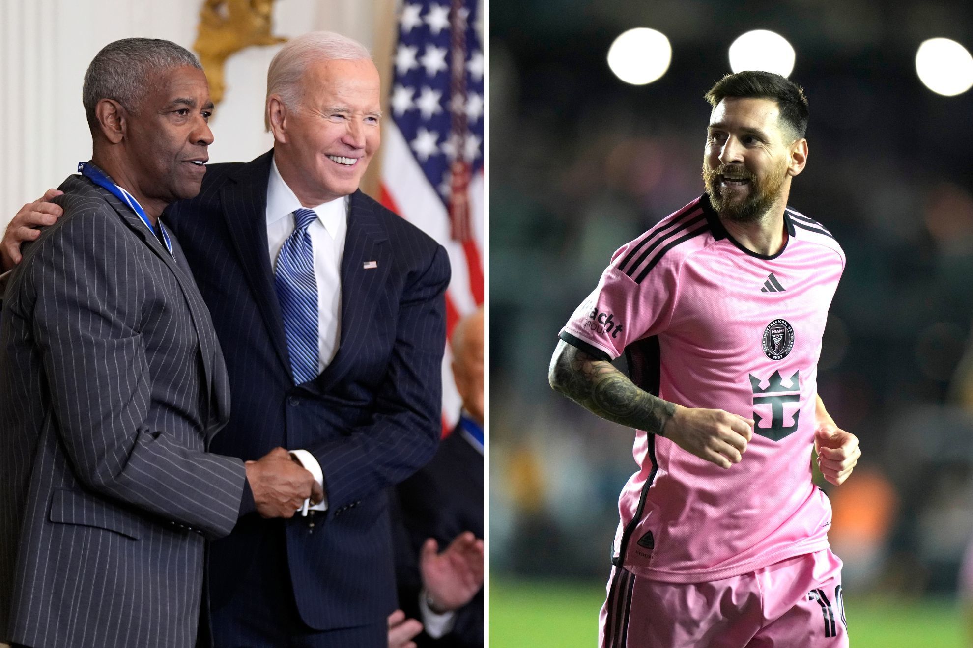 Lionel Messi se convierte en el primer y �nico futbolista en recibir la Medalla Presidencial de la Libertad de Estados Unidos