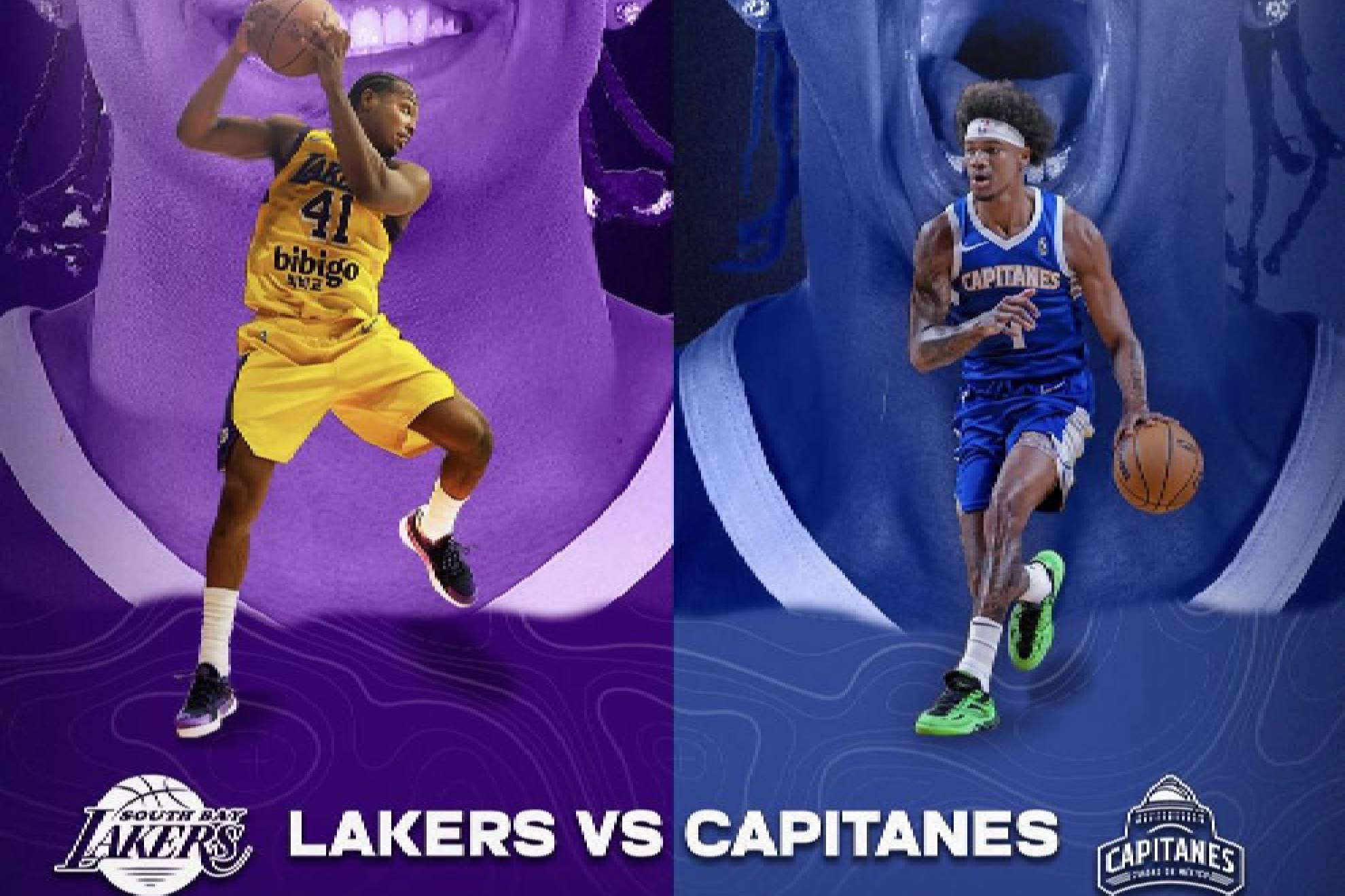 Capitanes CDMX vs South Bay Lakers en vivo: d�nde ver hoy juego 2 y horario NBA G League 2025