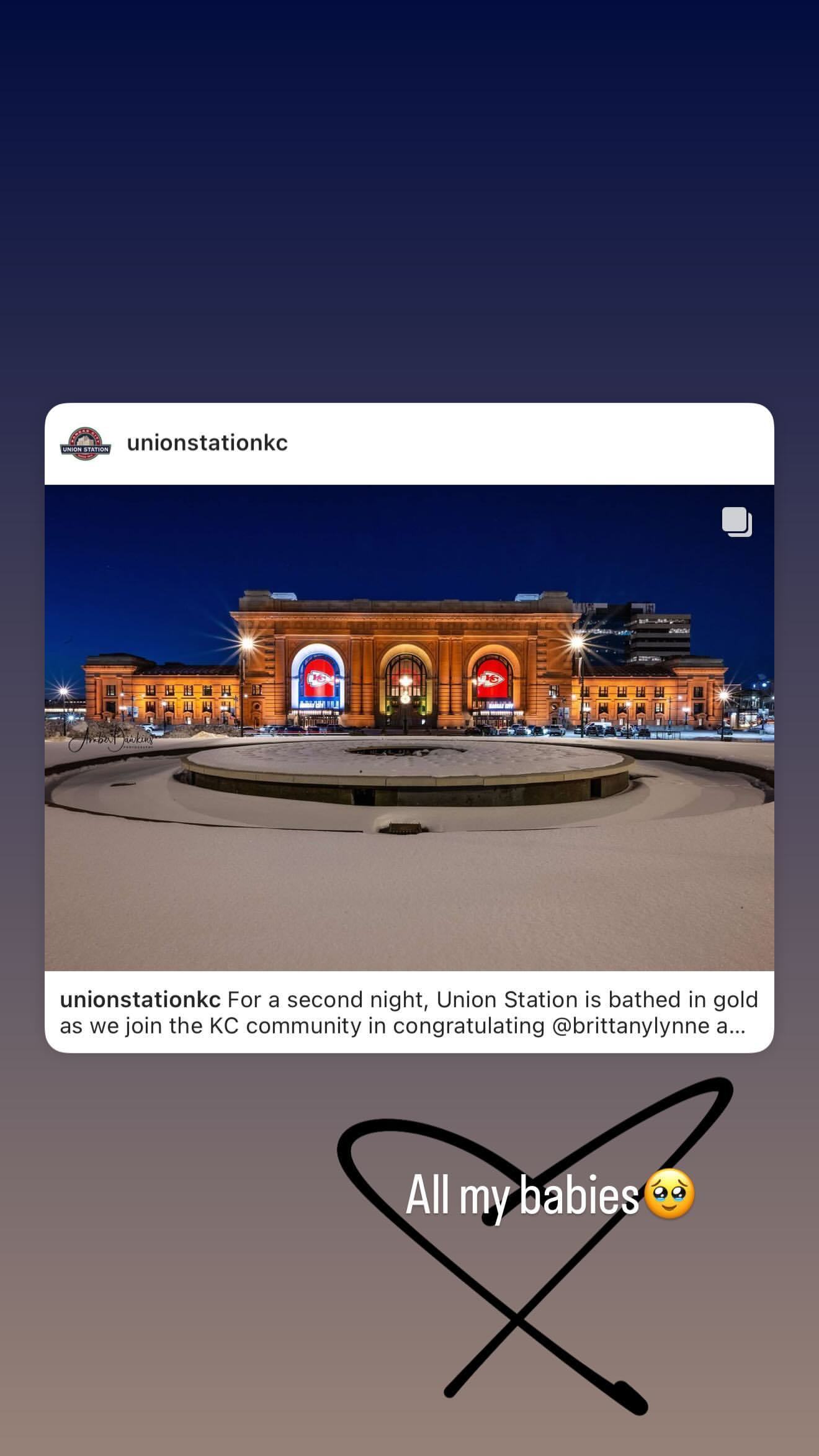 La publicaci�n de Brittany Mahomes en sus redes sociales