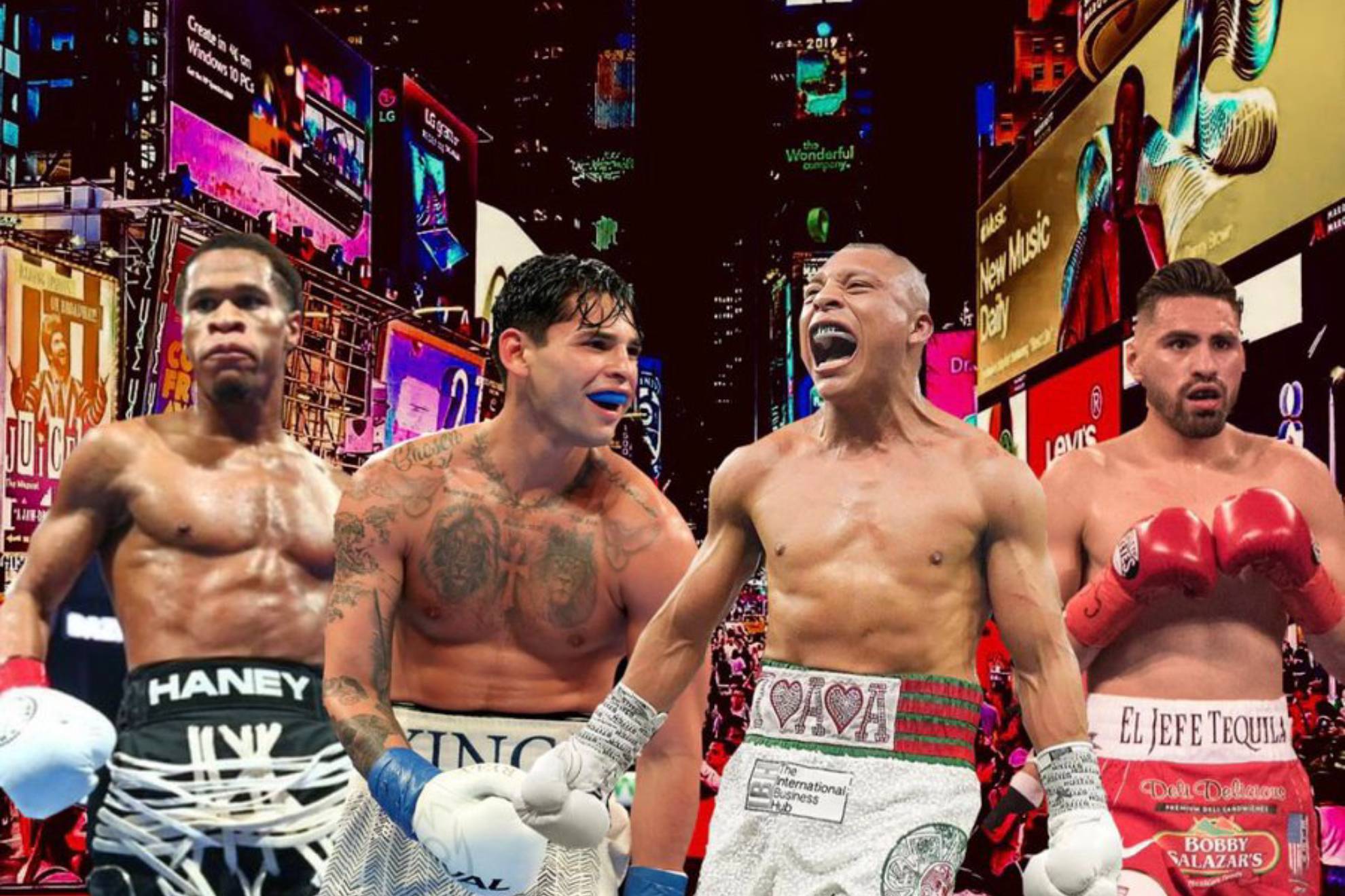 Ryan Garc�a y Pitbull Cruz