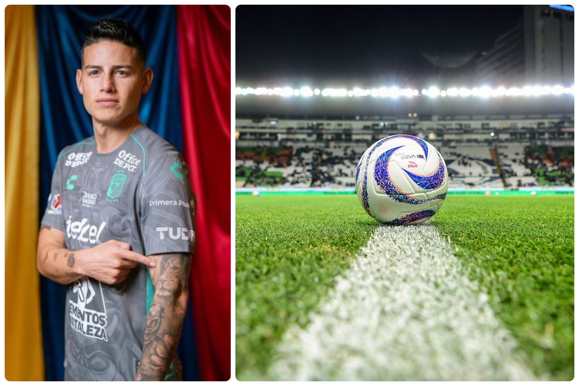 James Rodr�guez ya se estren� en el futbol mexicano.
