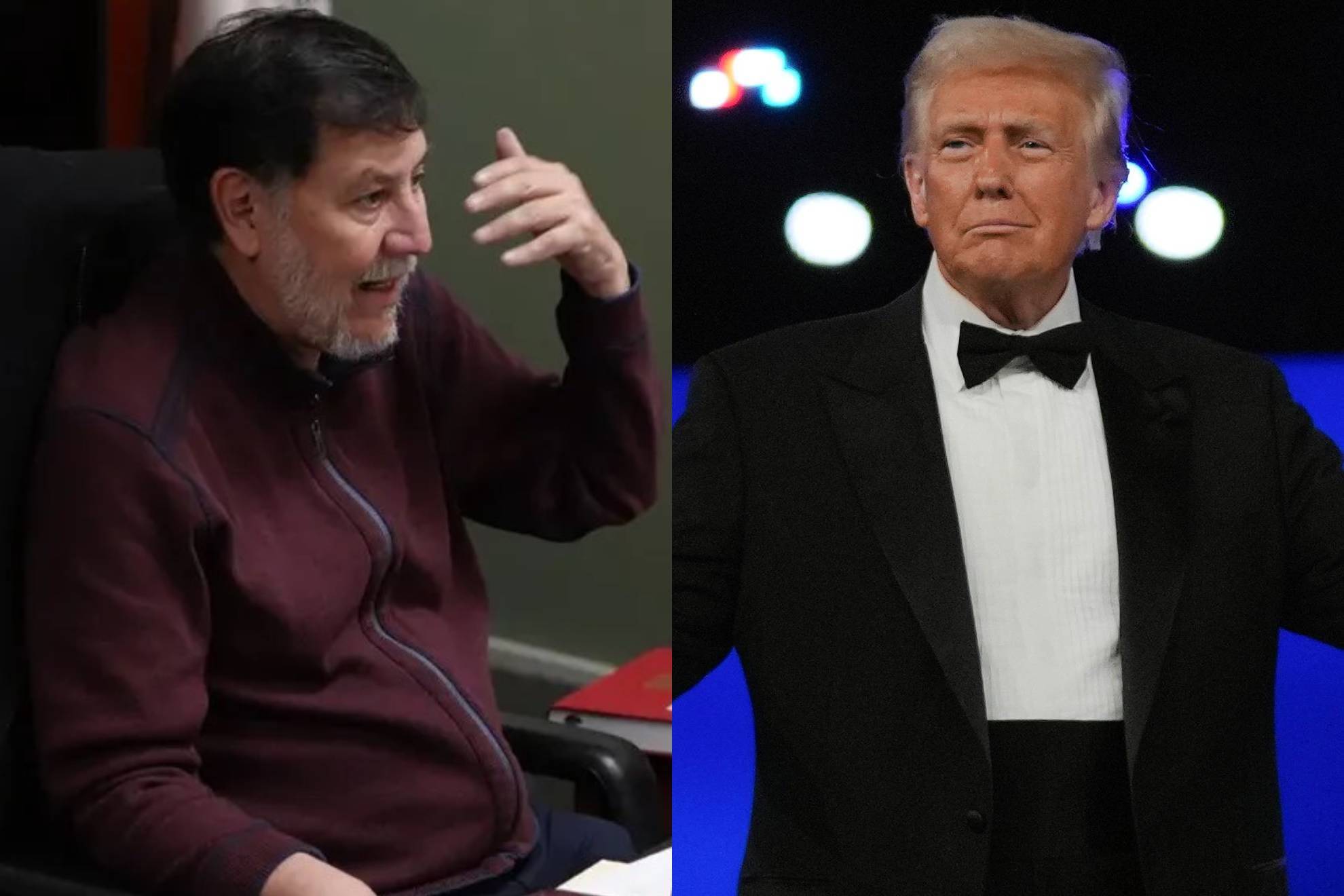 Gerardo Fern�ndez Noro�a y Donald Trump.