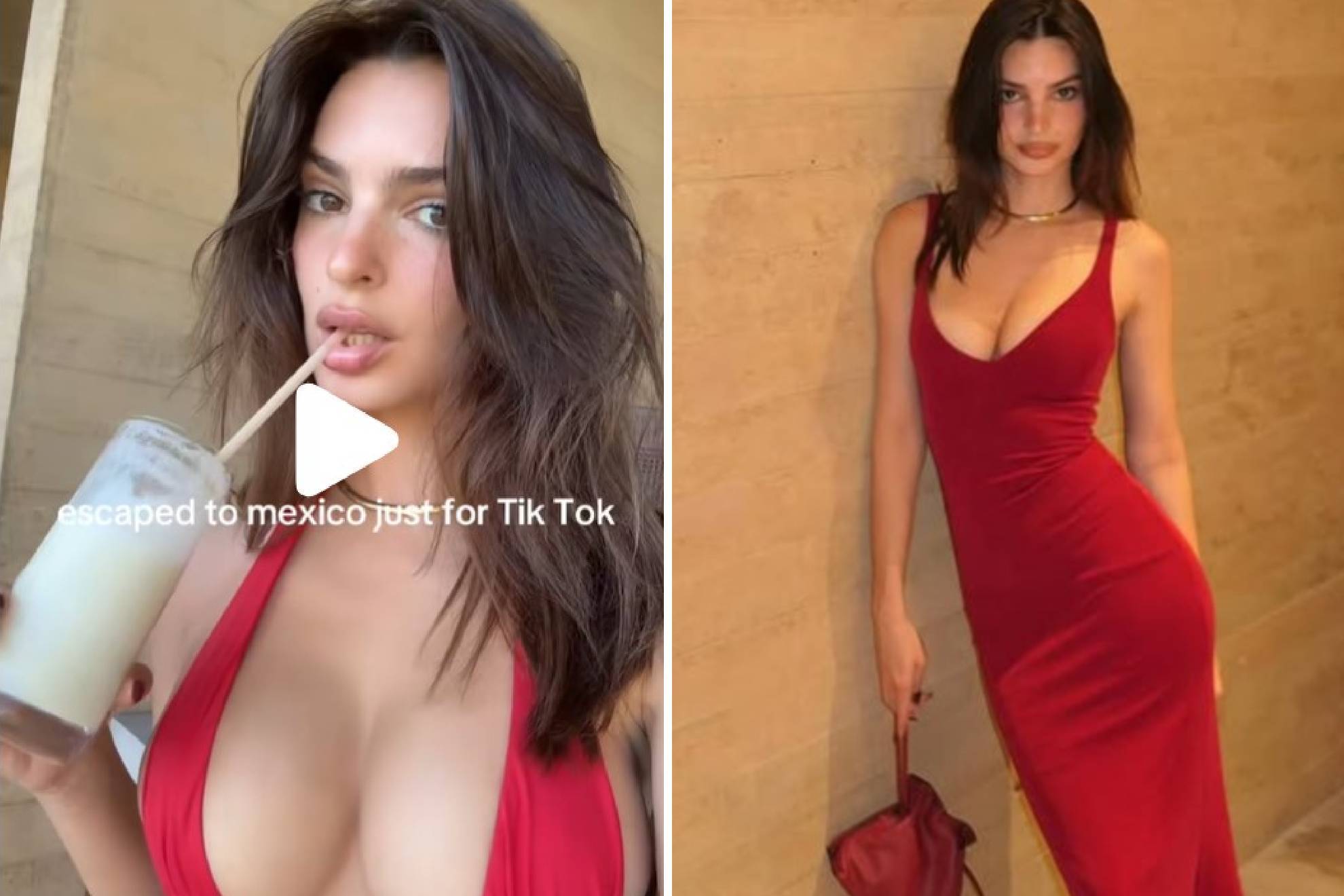 Emily Ratajkowski celebra en M�xico el inicio de 2025