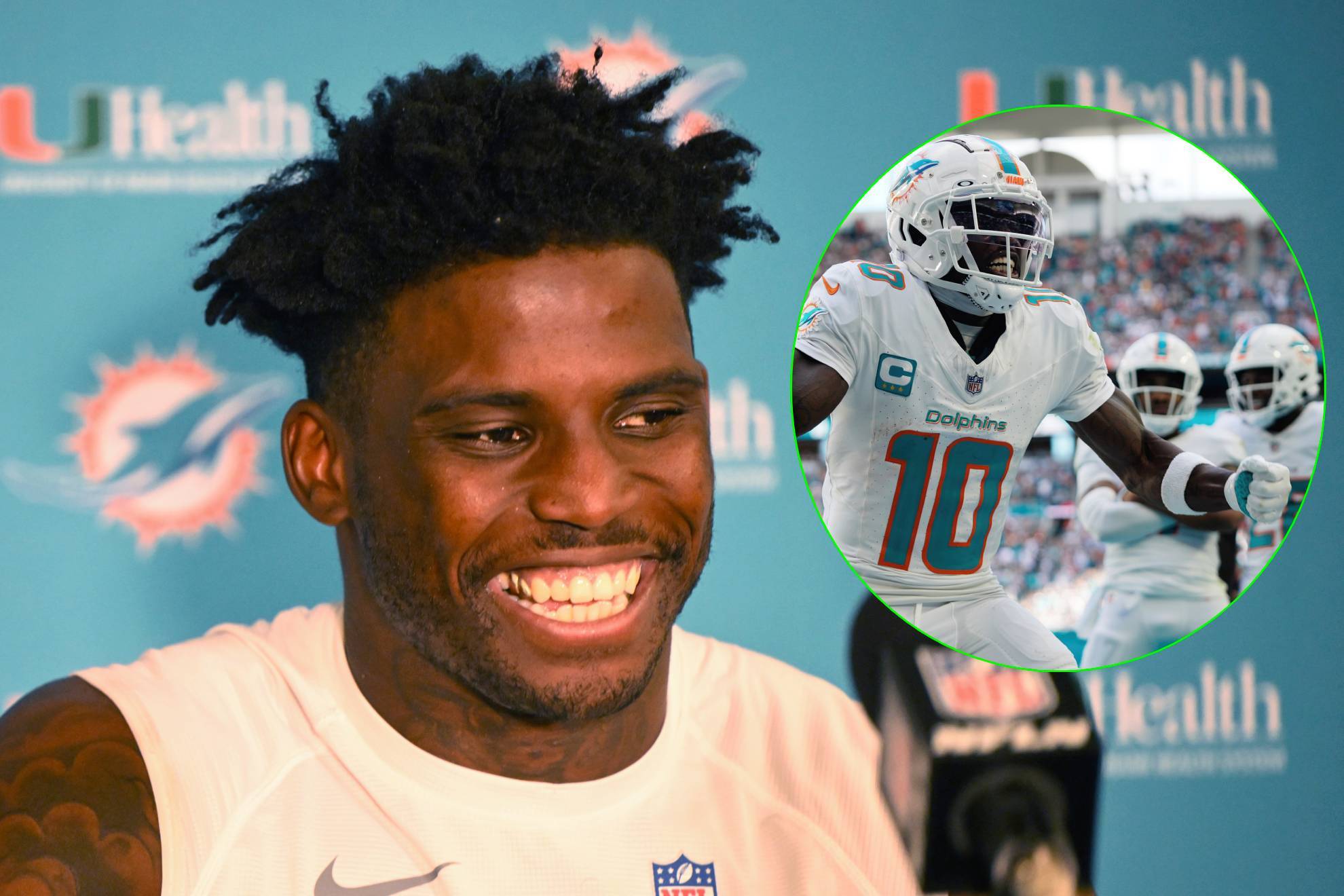 Tyreek Hill, estrella de los Dolphins