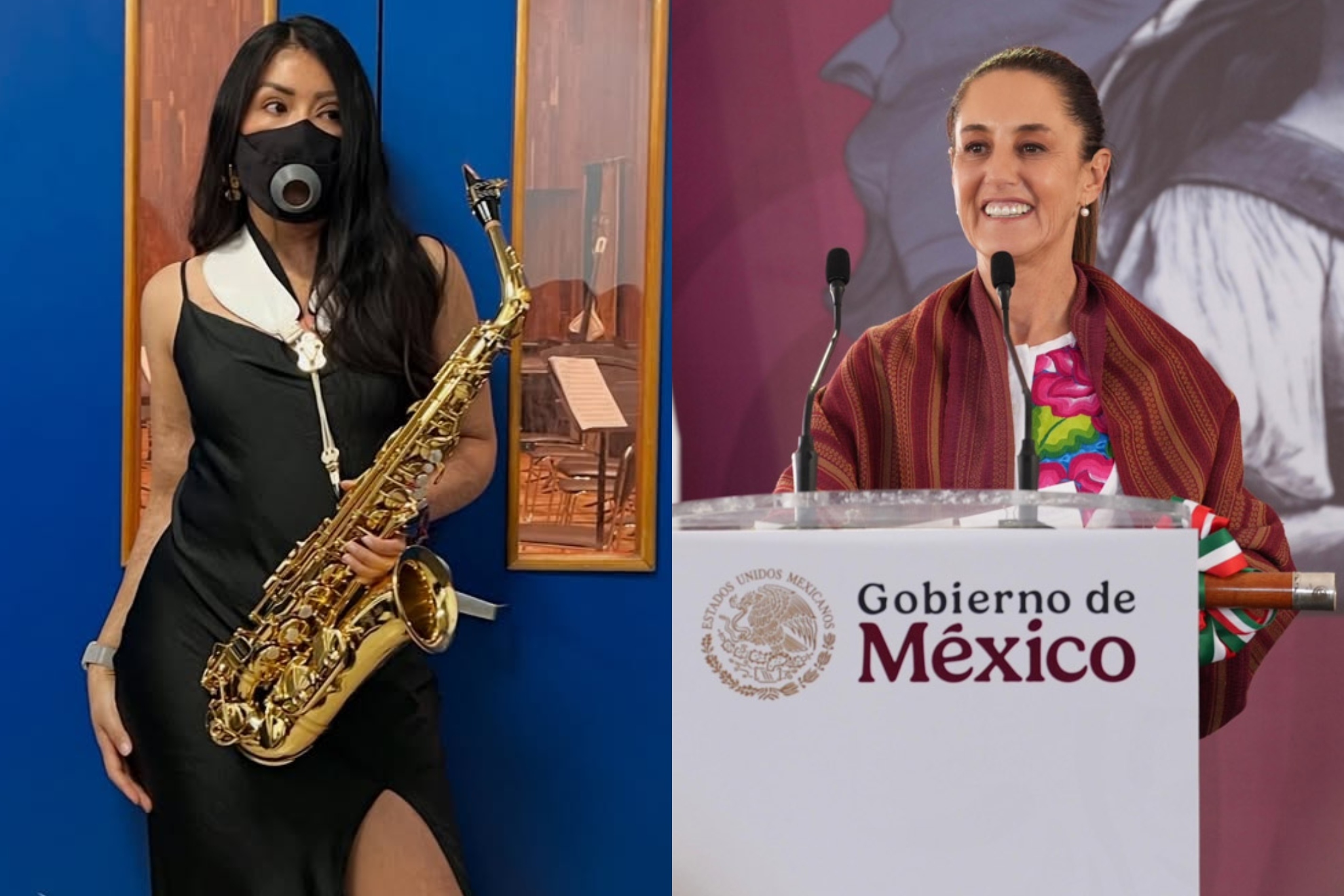 Mar�a Elena R�os irrumpe a Claudia Sheinbaum durante evento en Oaxaca y pide justicia