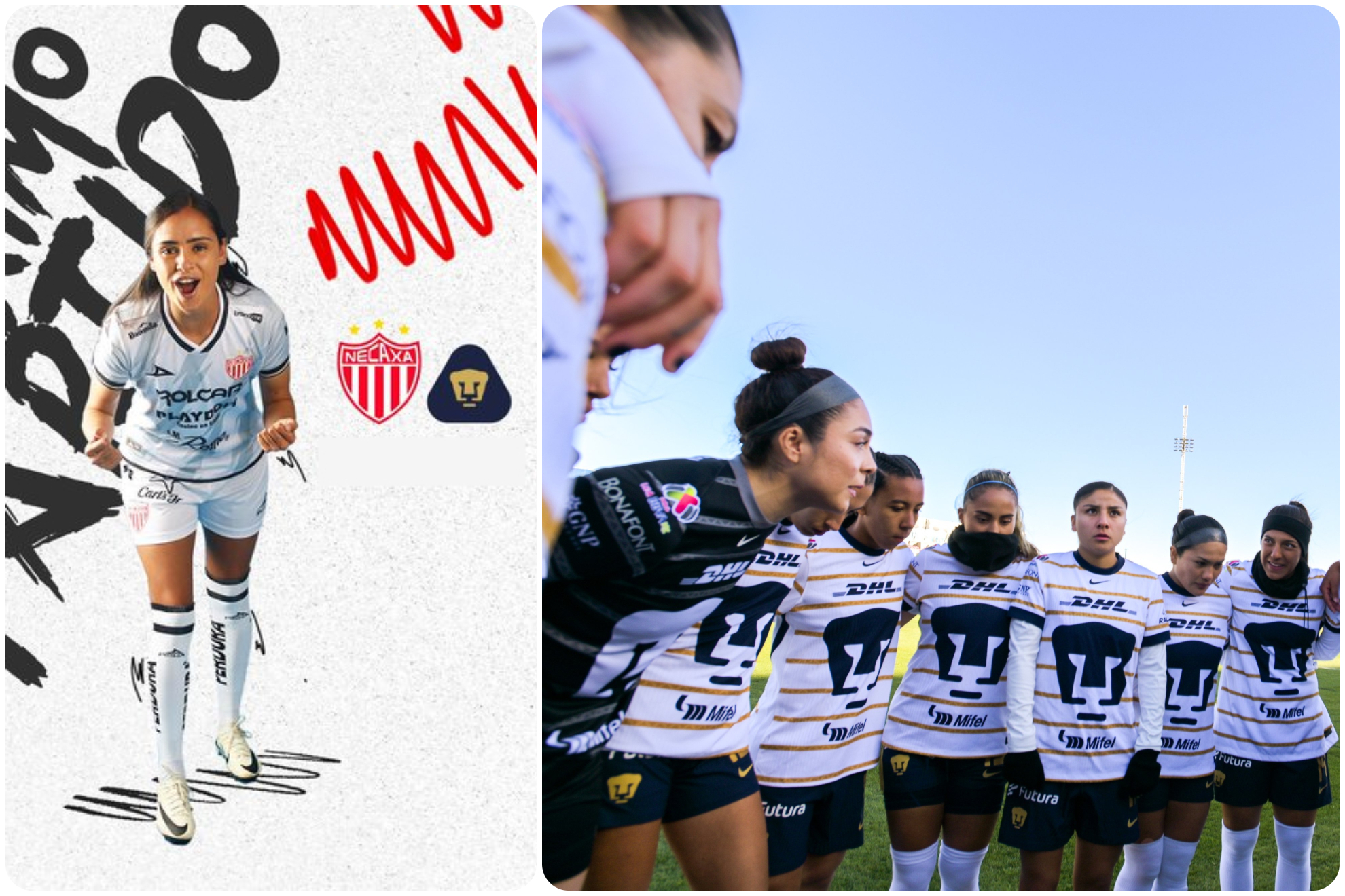 NECAXA vs PUMAS lunes 27 de enero.