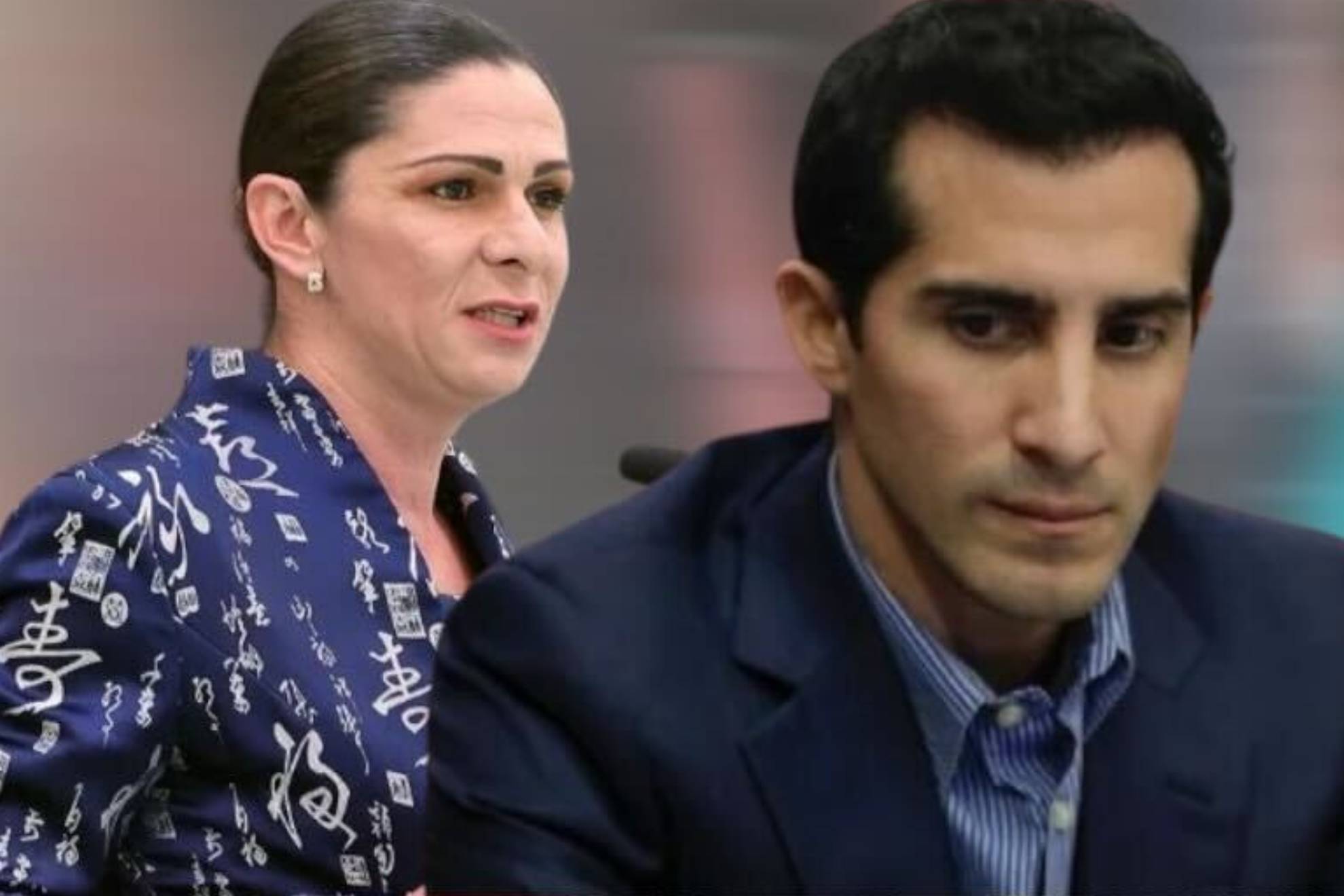 Ana Gabriela Guevara y Rommel Pacheco.