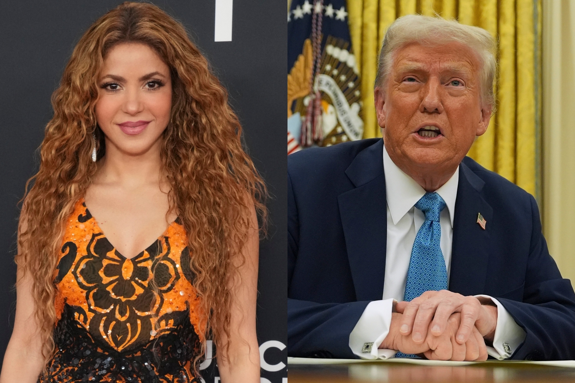 Shakira y Donald Trump