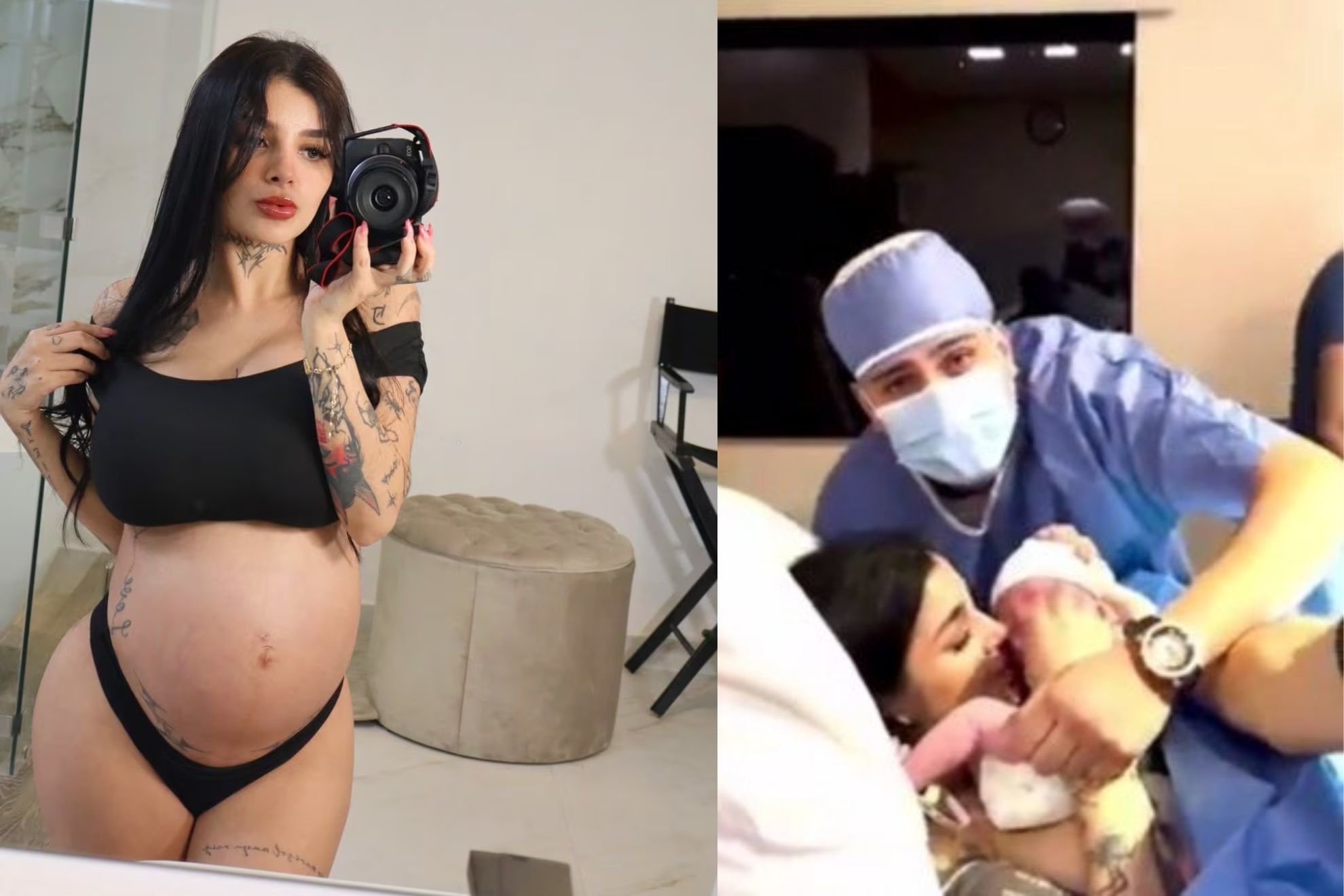 La influencer recibe felicitaciones por nacimiento de su hija