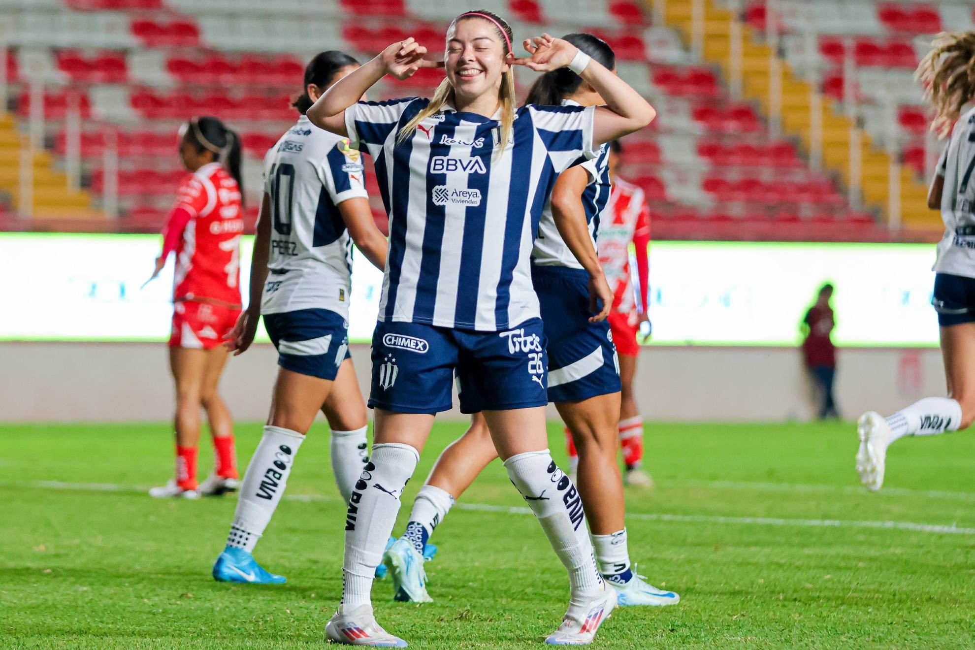 Katty Mart�nez le anot� a Necaxa en el �ltimo partido que sostuvieron en Apertura 2024
