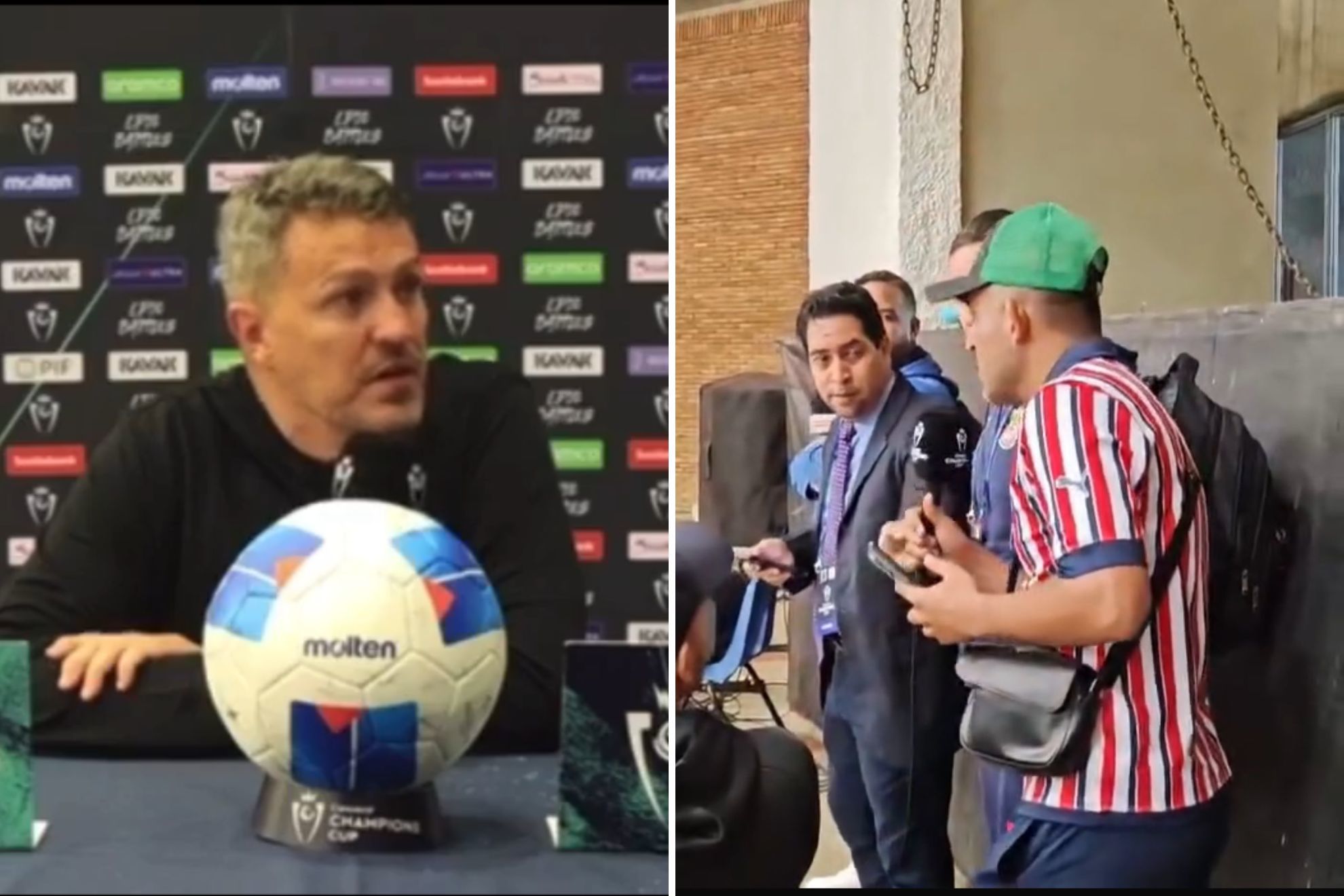 Conferencia de �scar Garc�a es interrumpida por aficionado de Chivas que pide su renuncia tras empate vs Cibao