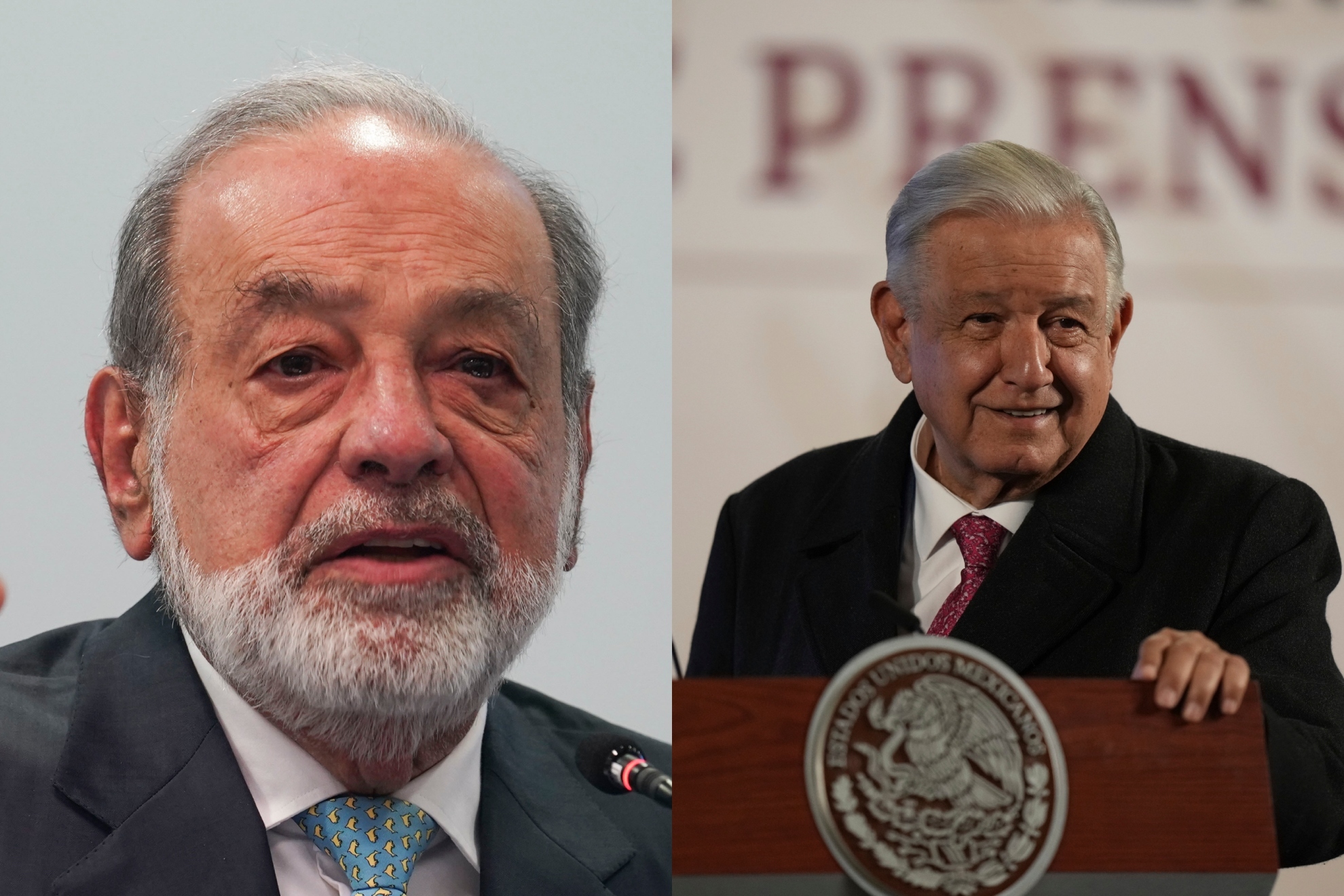 Carlos Slim y AMLO
