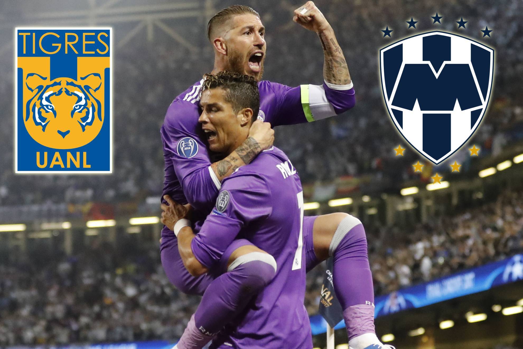 Sergio Ramos Cristiano Ronaldo Real CF Monterrey Tigres UANL Liga MX